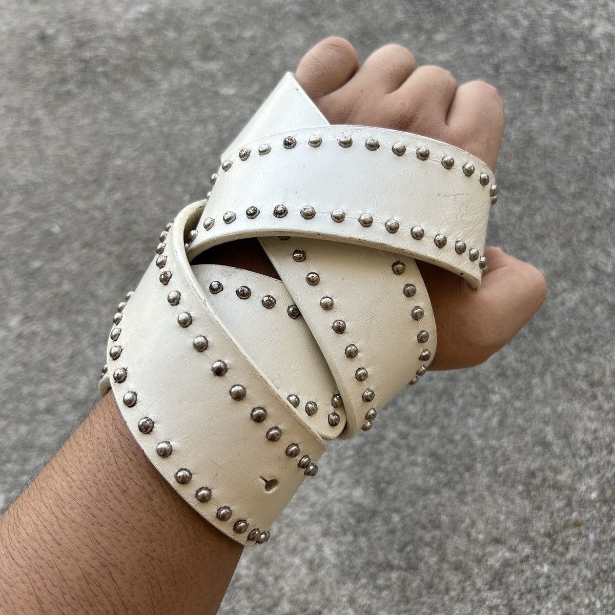 Vintage Vintage studded leatherbelt Feellike Navajo(Kapital Style) Size ONE SIZE - 3 Thumbnail