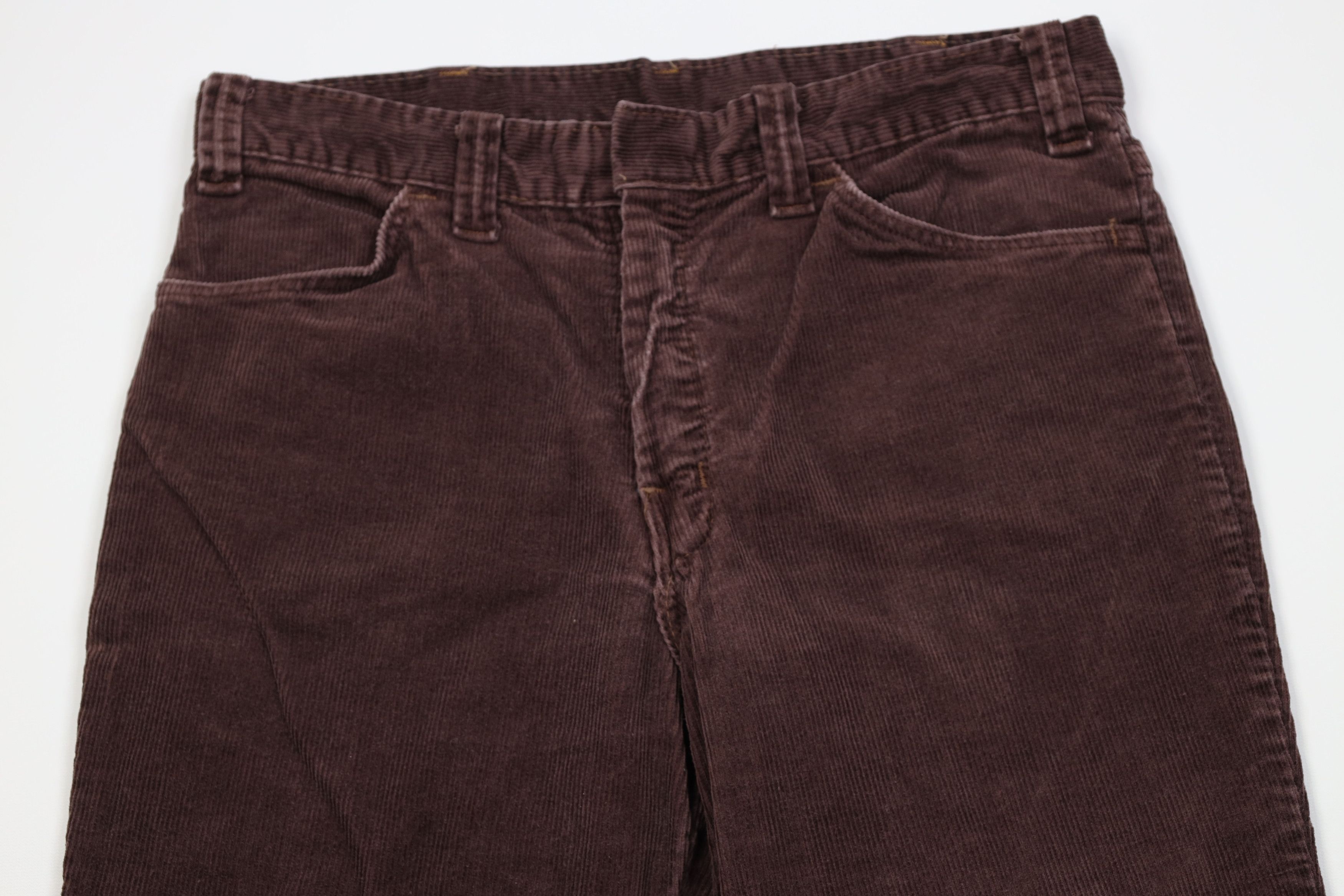 Vintage Vintage 60s 70s Streetwear Bell Bottoms Pants Brown USA Size US 32 / EU 48 - 2 Thumbnail