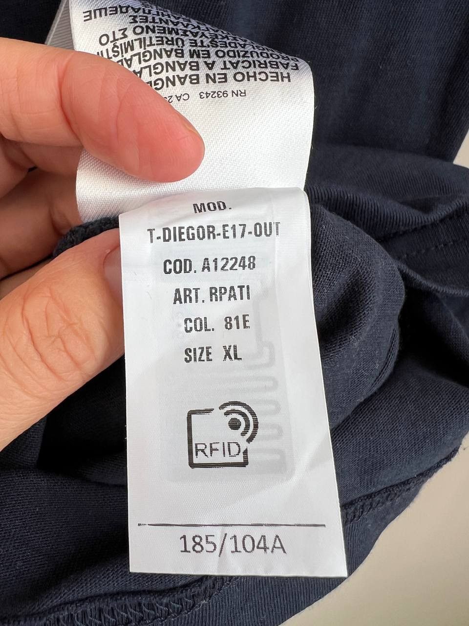 Diesel Diesel men's t-shirt Size US L / EU 52-54 / 3 - 4 Thumbnail