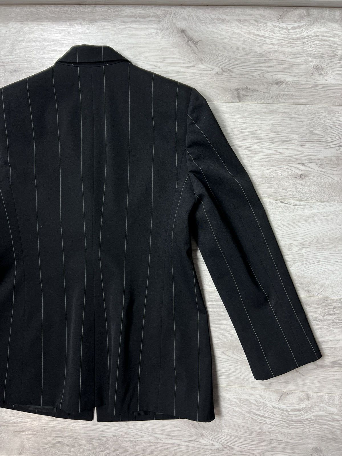 Versace Vintage 80s Gianni Versace Couture Striped Blazer Jacket Size M / US 6-8 / IT 42-44 - 15 Thumbnail