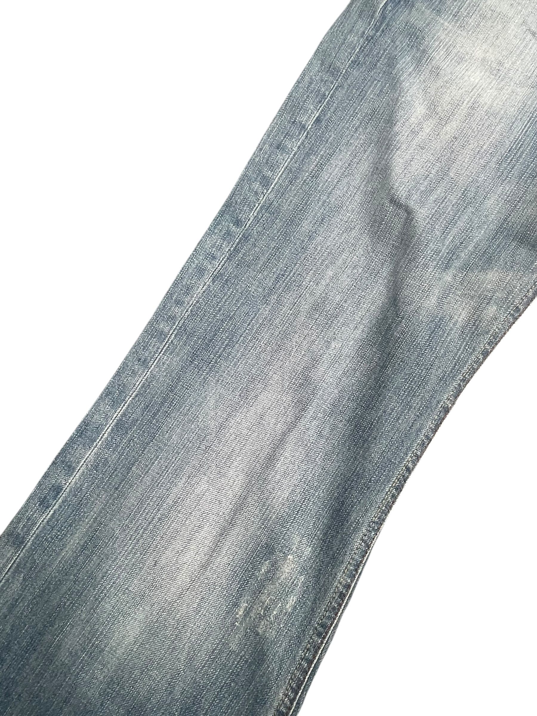 Japanese Brand Fap Flare Distresed Denim Size 32" / US 10 / IT 46 - 6 Thumbnail