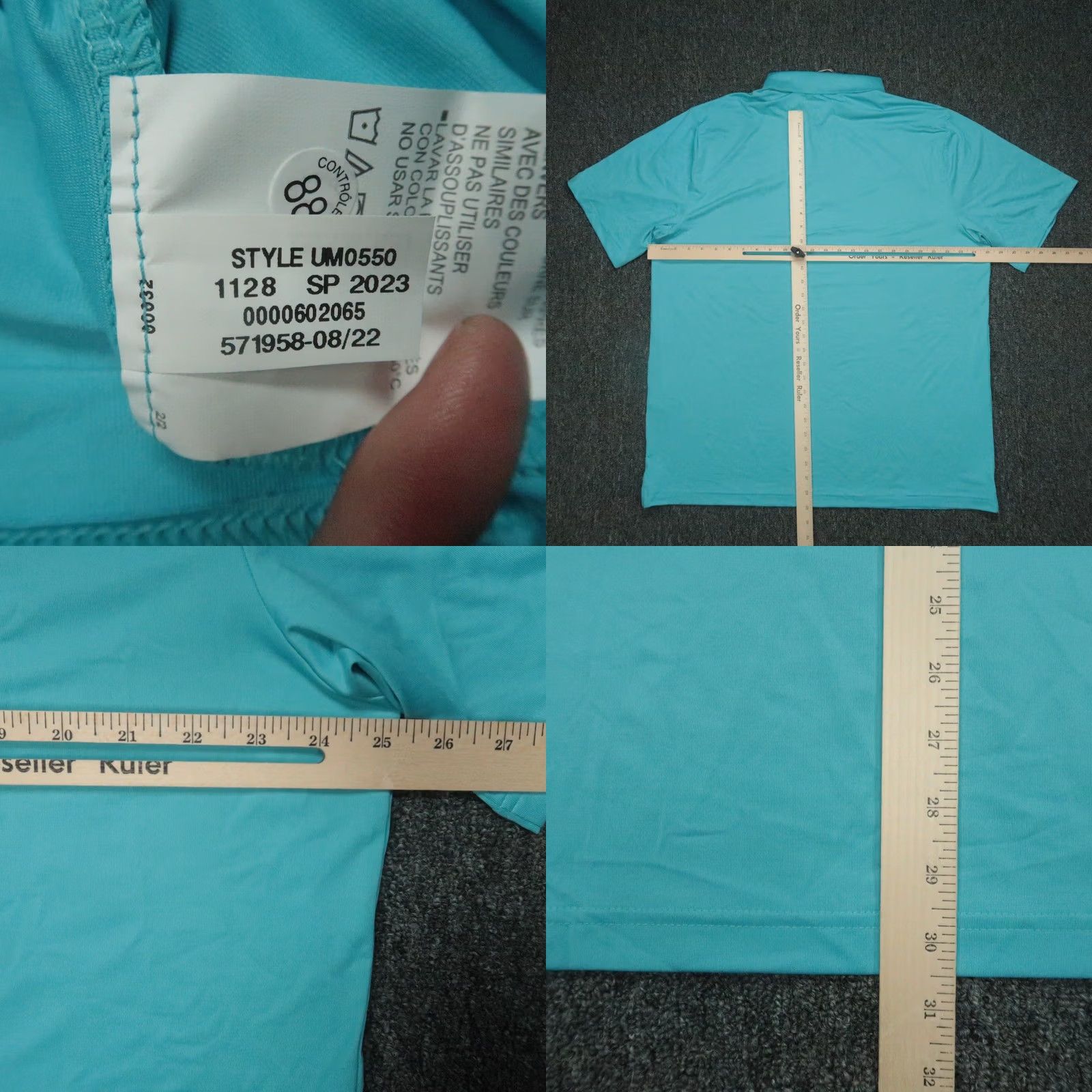 Under Armour Under Armour Polo Shirt Mens 2XL Blue Solid Short Sleeve Collared Buttoned Breathable Moisture Wicking Athletic Golf Tennis Shirt Mens Size US XXL / EU 58 / 5 - 8 Thumbnail