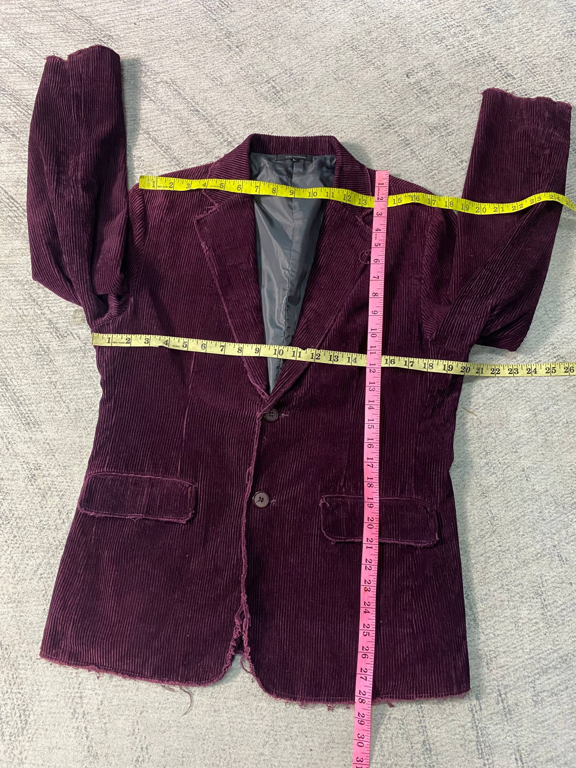 Porter Ryoh Rounds Porter Artisanal Raw Edge Punk Style Blazer Size 40R - 9 Thumbnail