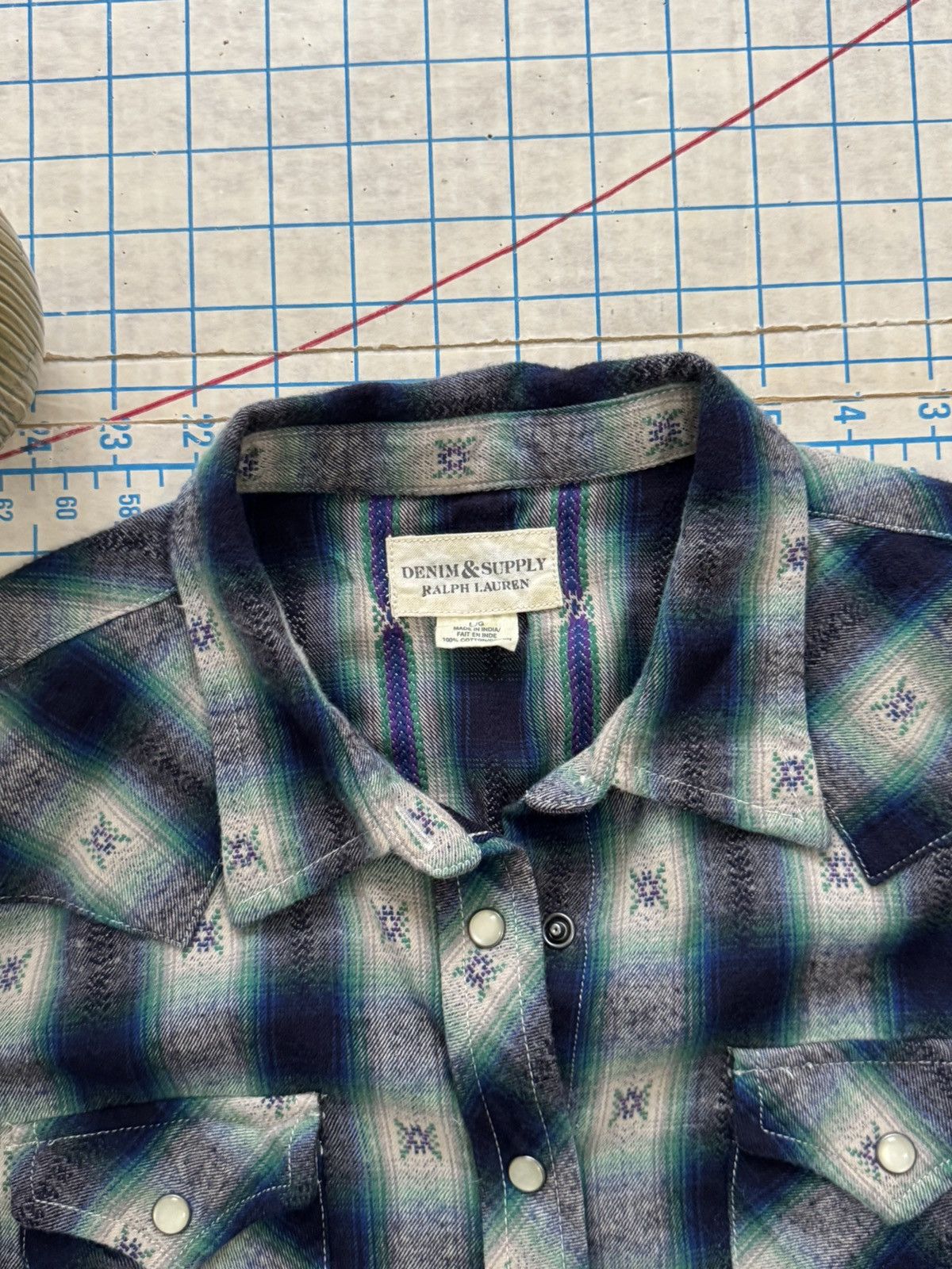 Denim & Supply Ralph Lauren Denim & Supply Ralph Lauren Pearl Snap Western-wear Shirt L Size L / US 10 / IT 46 - 5 Thumbnail