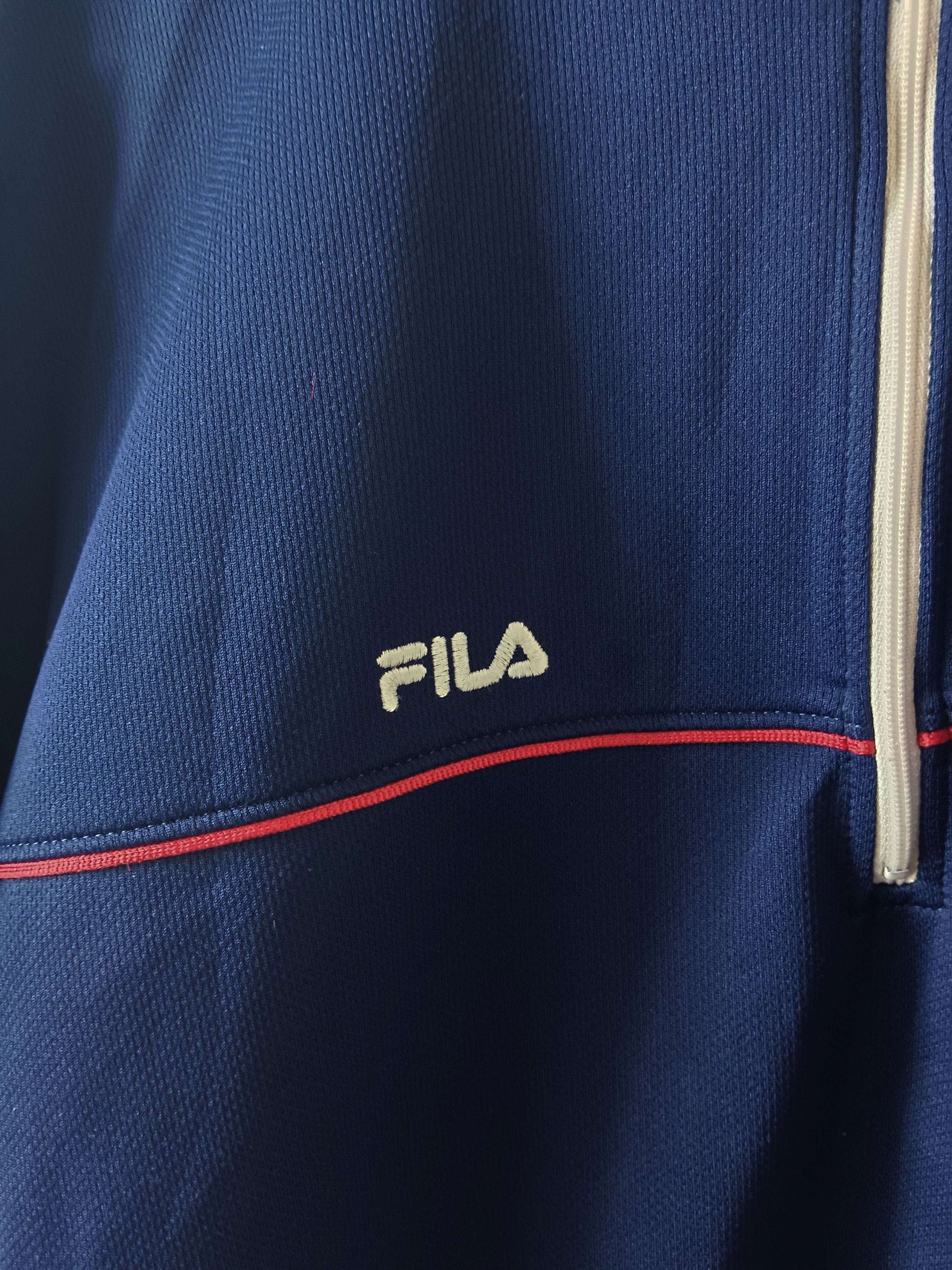 Fila Vtg Fila Top Jacket Half zipper Size US XL / EU 56 / 4 - 10 Thumbnail