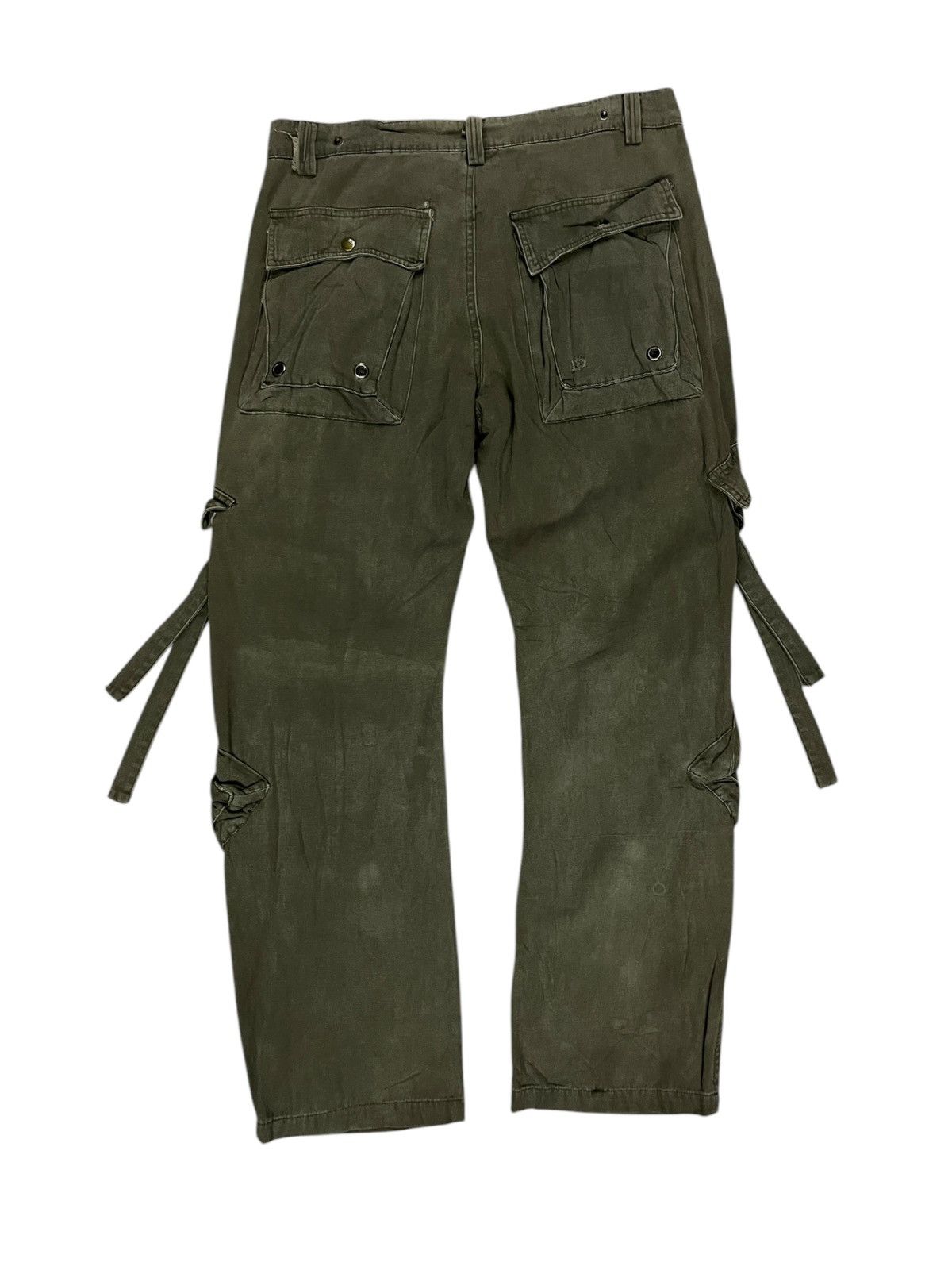 Japanese Brand Vintage Studded Cargo Bondage Military Green Size US 34 / EU 50 - 7 Thumbnail