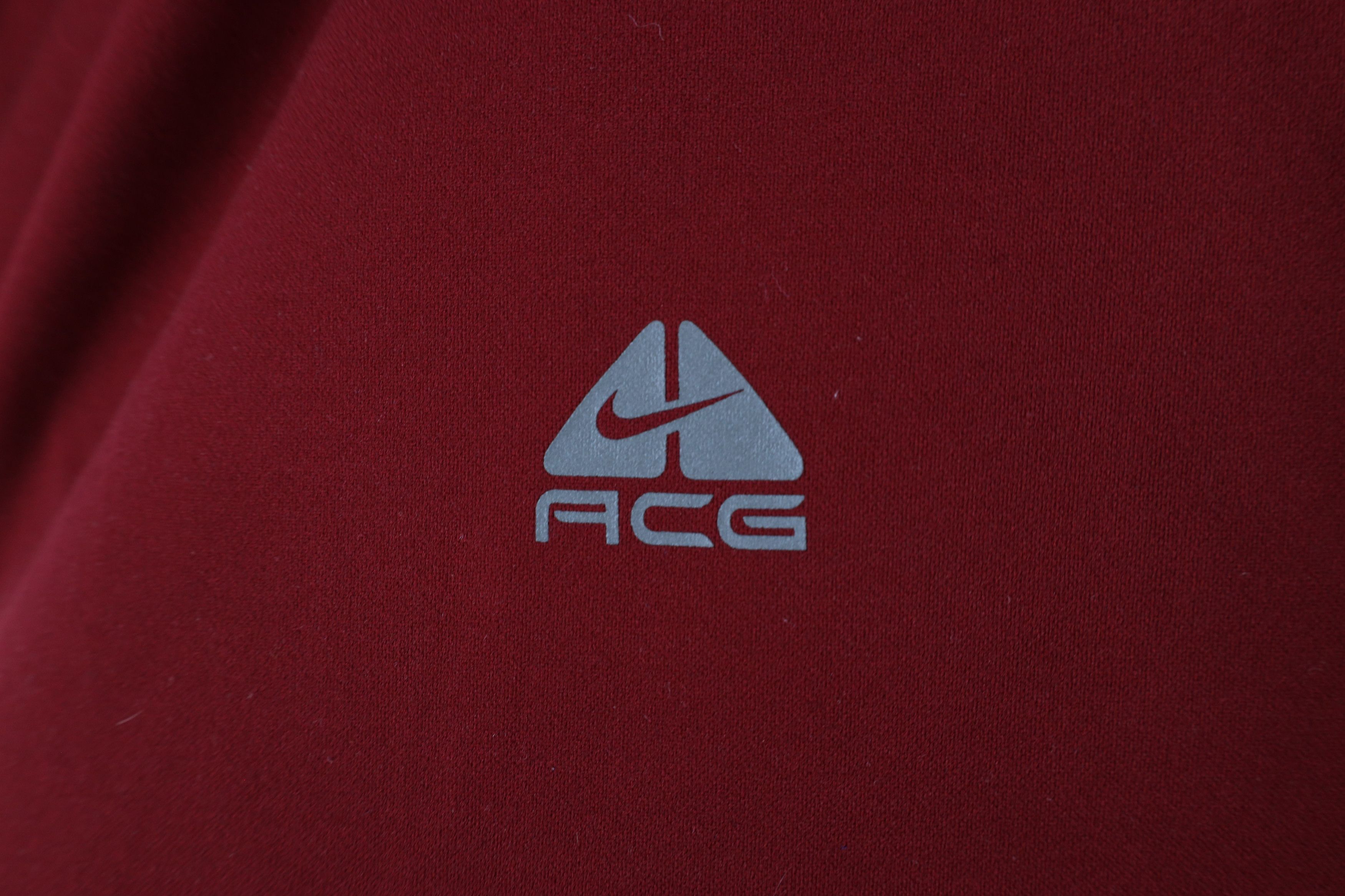Nike × Vintage Vintage Nike ACG Mini Swoosh Knit Long Sleeve T-Shirt Red Size US XXL / EU 58 / 5 - 4 Thumbnail