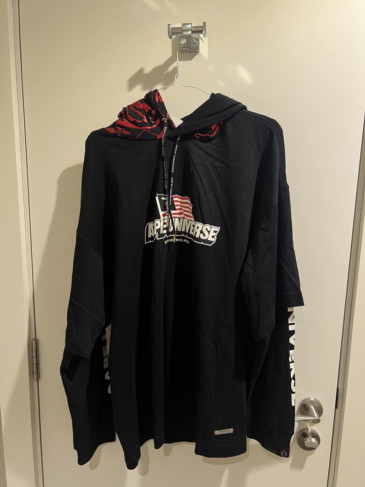 Aape AAPE BY BATHING APE BLACK FLAG LOGO HOODIE BRAND NEW Size US L / EU 52-54 / 3 - 1 Thumbnail