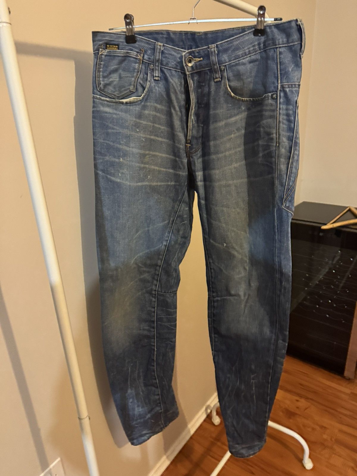 G-Star G-star a-crotch denim jeans size 32x34 Size US 34 / EU 50 - 1 Thumbnail