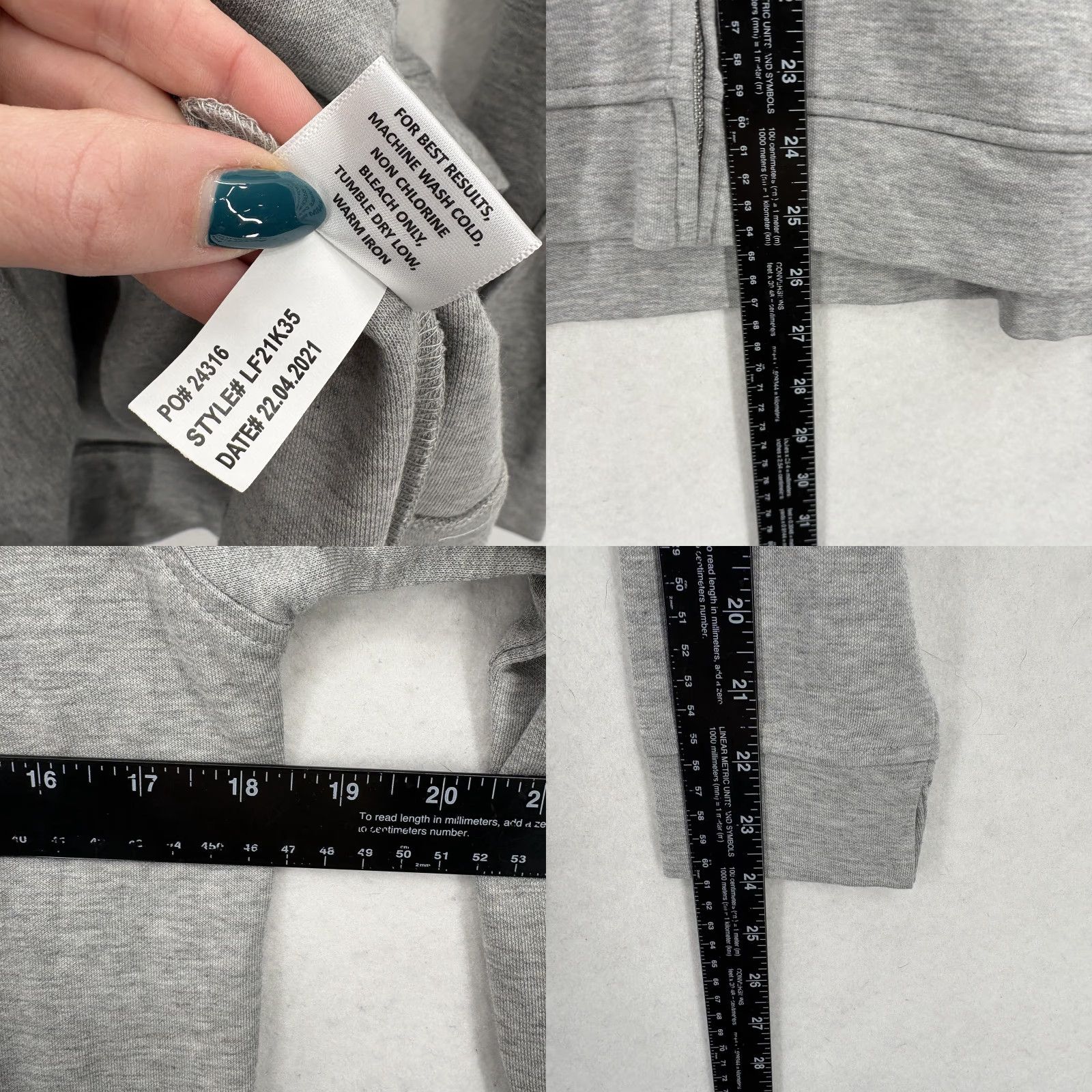 Peter Millar Peter Millar Sweatshirt Crown Comfort Interlock Full-Zip Womens Medium Gray Golf Size M / US 6-8 / IT 42-44 - 8 Thumbnail