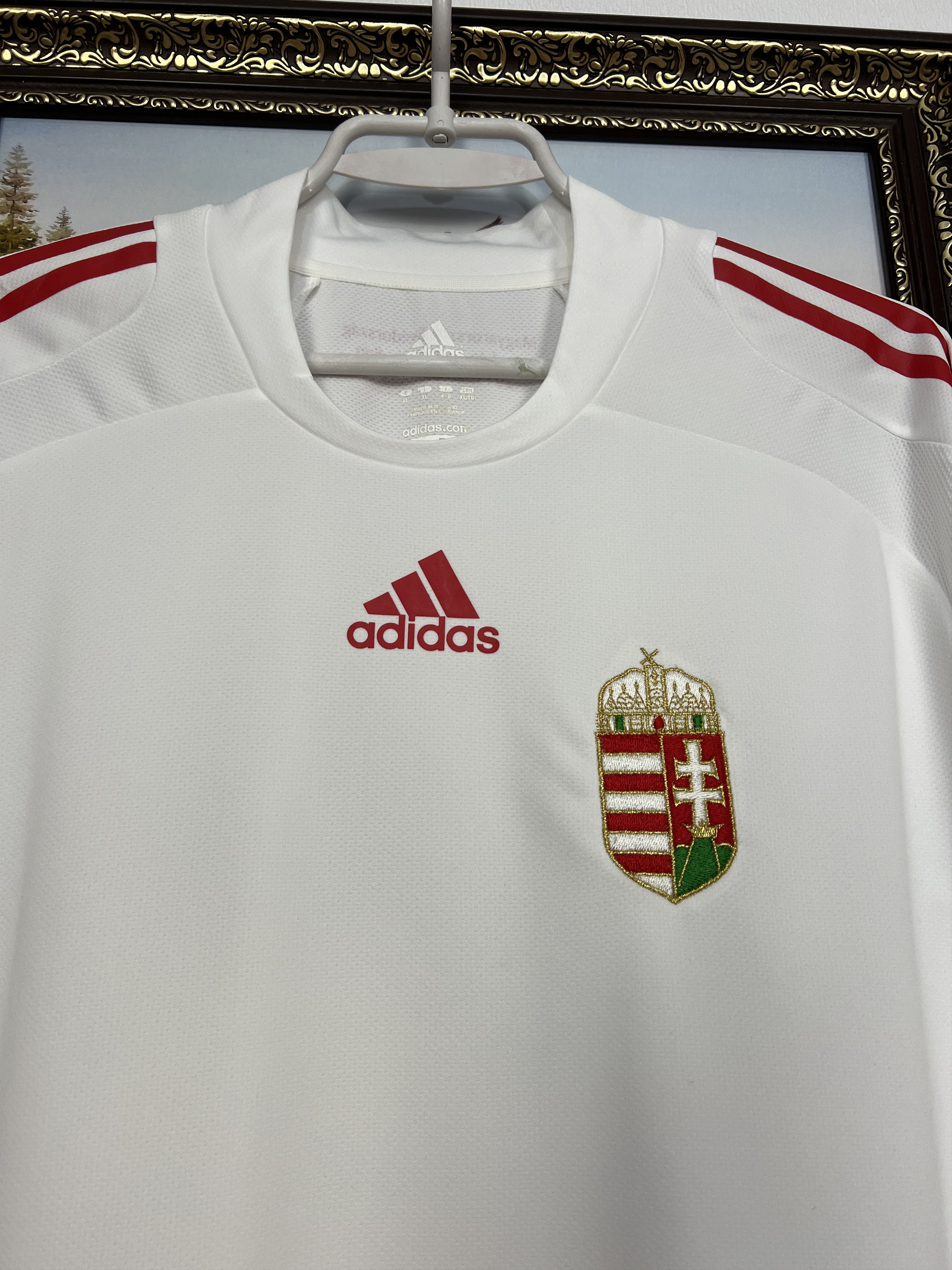 Adidas Hungary Away football shirt Soccer Long Sleeve Jersey Trikot Size US XL / EU 56 / 4 - 3 Thumbnail