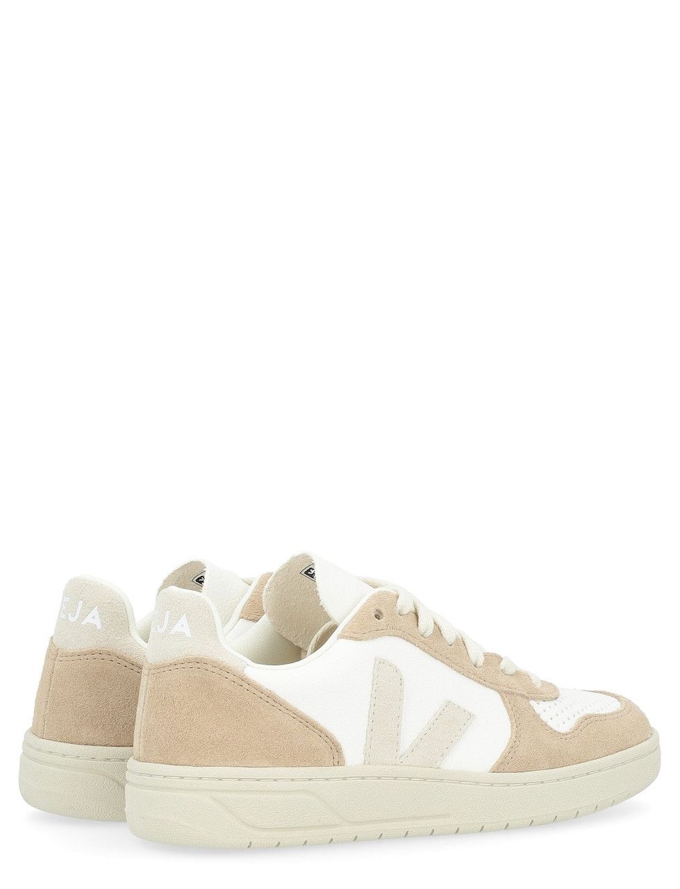Veja o1s22i1n0924 Leather V-10 Sneakers in Beige Size US 6 / IT 36 - 3 Thumbnail