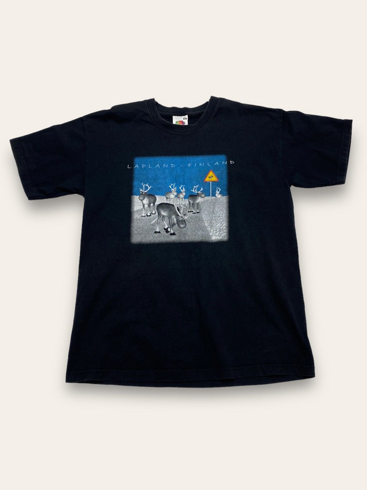Other Vintage LAPLAND FINLAND Deer Graphic Big Logo T Shirt Size US M / EU 48-50 / 2 - 1 Thumbnail