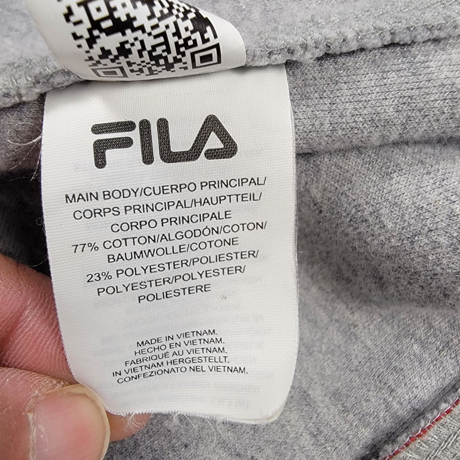 Fila Fila Mens Zip Up Jacket Sz L Gray (548) Size US L / EU 52-54 / 3 - 6 Thumbnail