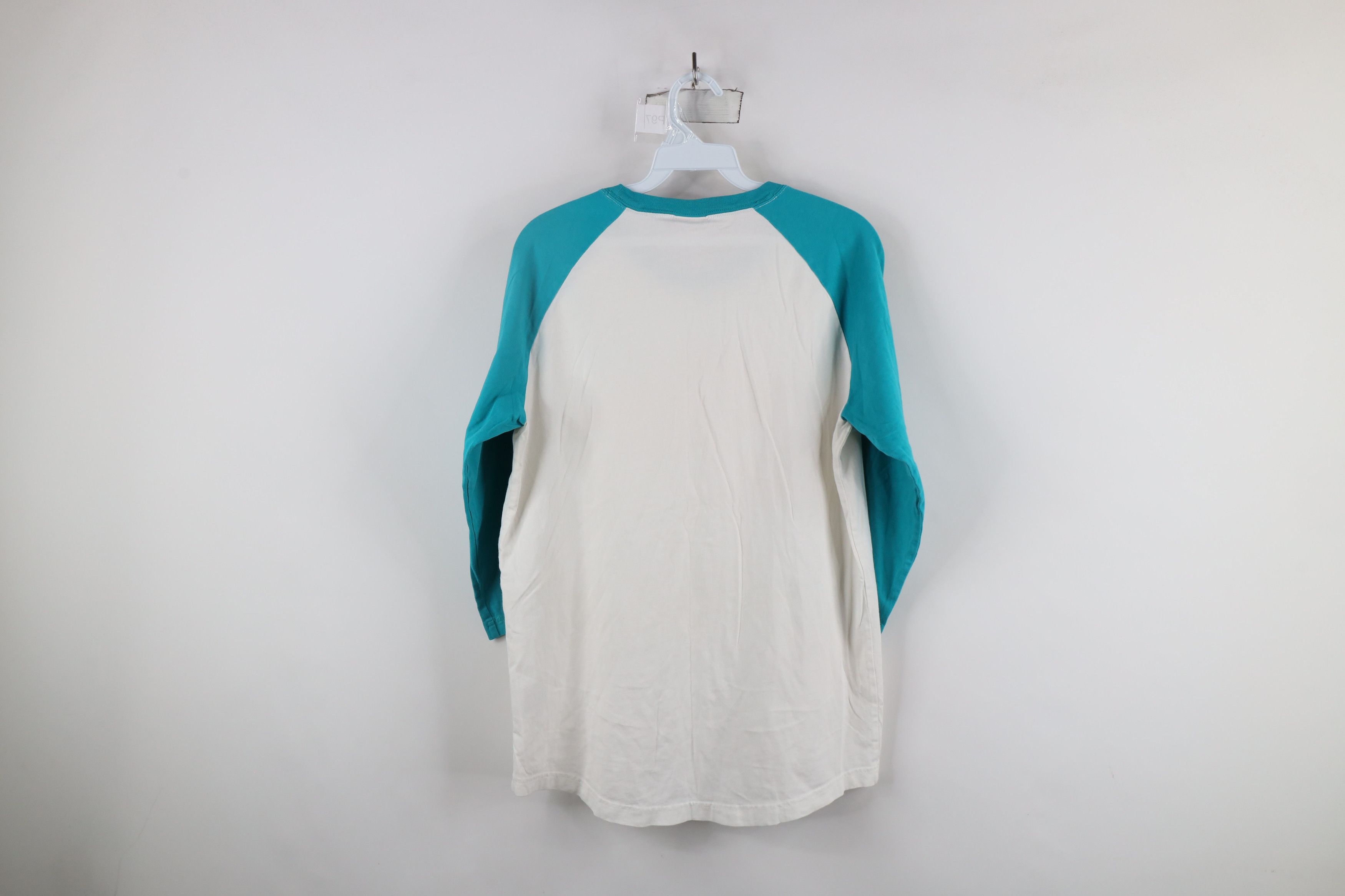 Nike × Vintage Vintage Nike Air Out Big Swoosh 3/4 Sleeve Raglan T-Shirt Size US M / EU 48-50 / 2 - 9 Thumbnail
