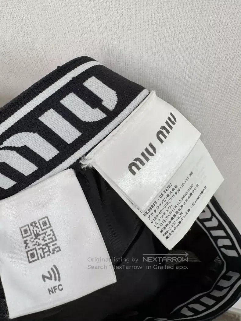 Miu Miu Miu Miu 42 Grey plaid slacks Size 41" - 4 Thumbnail