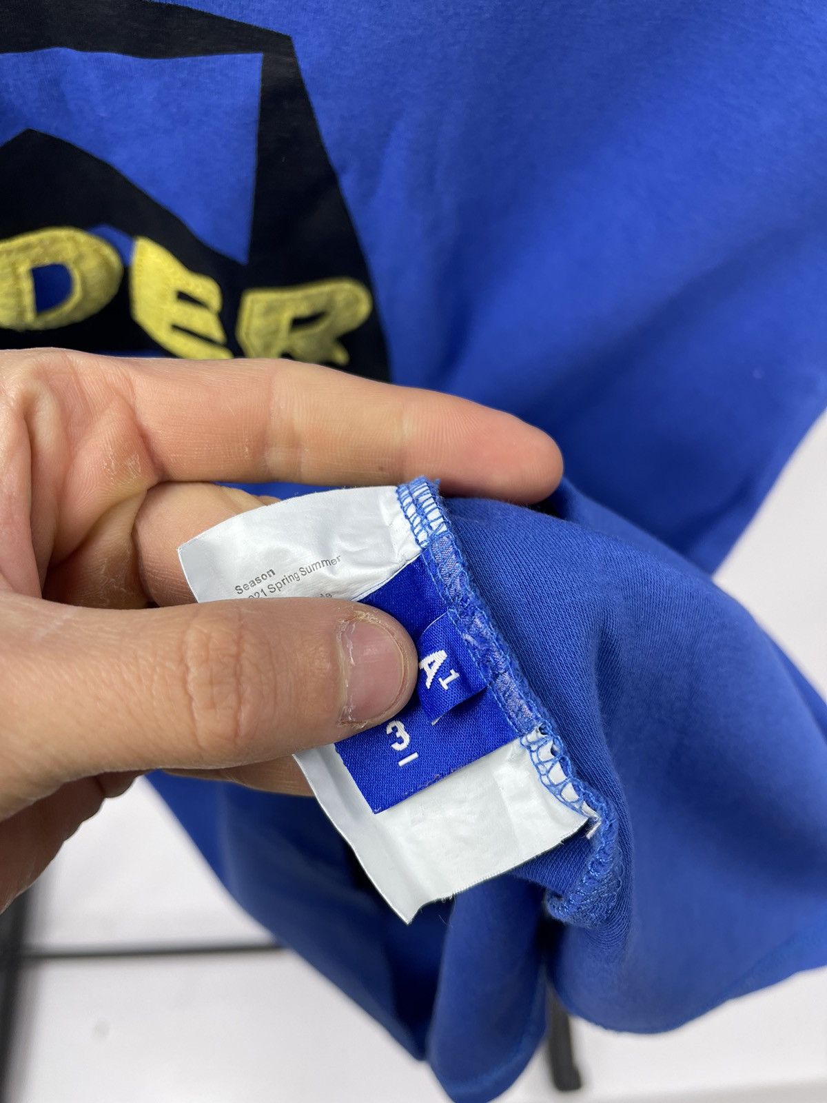 Ader Error Ader Error Central Logo T-Shirt Blue Size A1 Summer 2021 Size US L / EU 52-54 / 3 - 5 Thumbnail