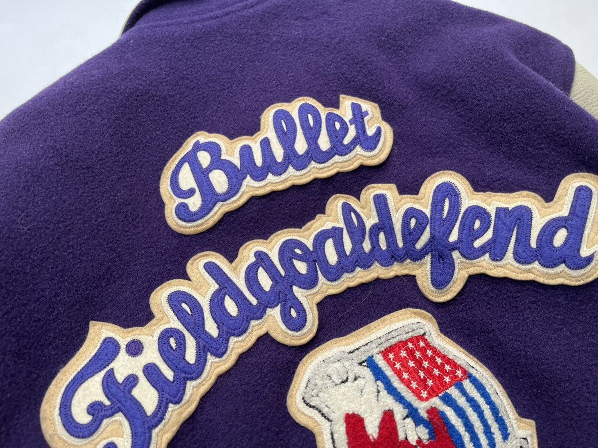 Vintage Machopes Bullet Last Dead Heat Leather Varsity Jacket Size US M / EU 48-50 / 2 - 24 Thumbnail