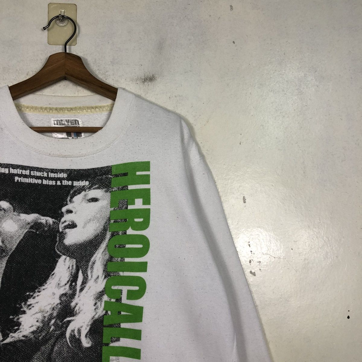 Japanese Brand 📌Vintage Sweatshirt Heroically Big Logo Punk Style Size US M / EU 48-50 / 2 - 8 Thumbnail