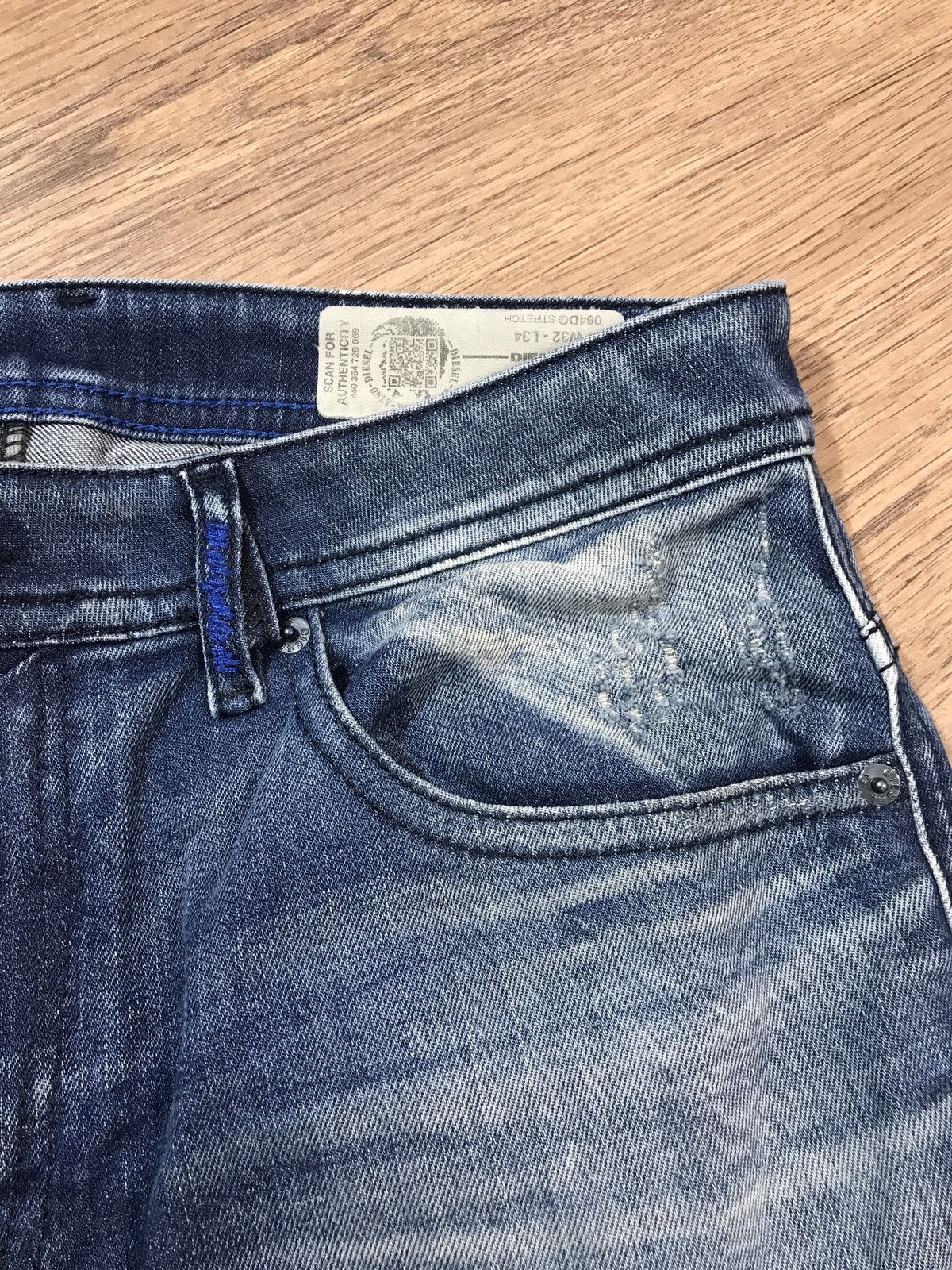 Diesel Vintage Diesel Thommer Distressed denim pants jeans size 32 Size US 32 / EU 48 - 7 Thumbnail