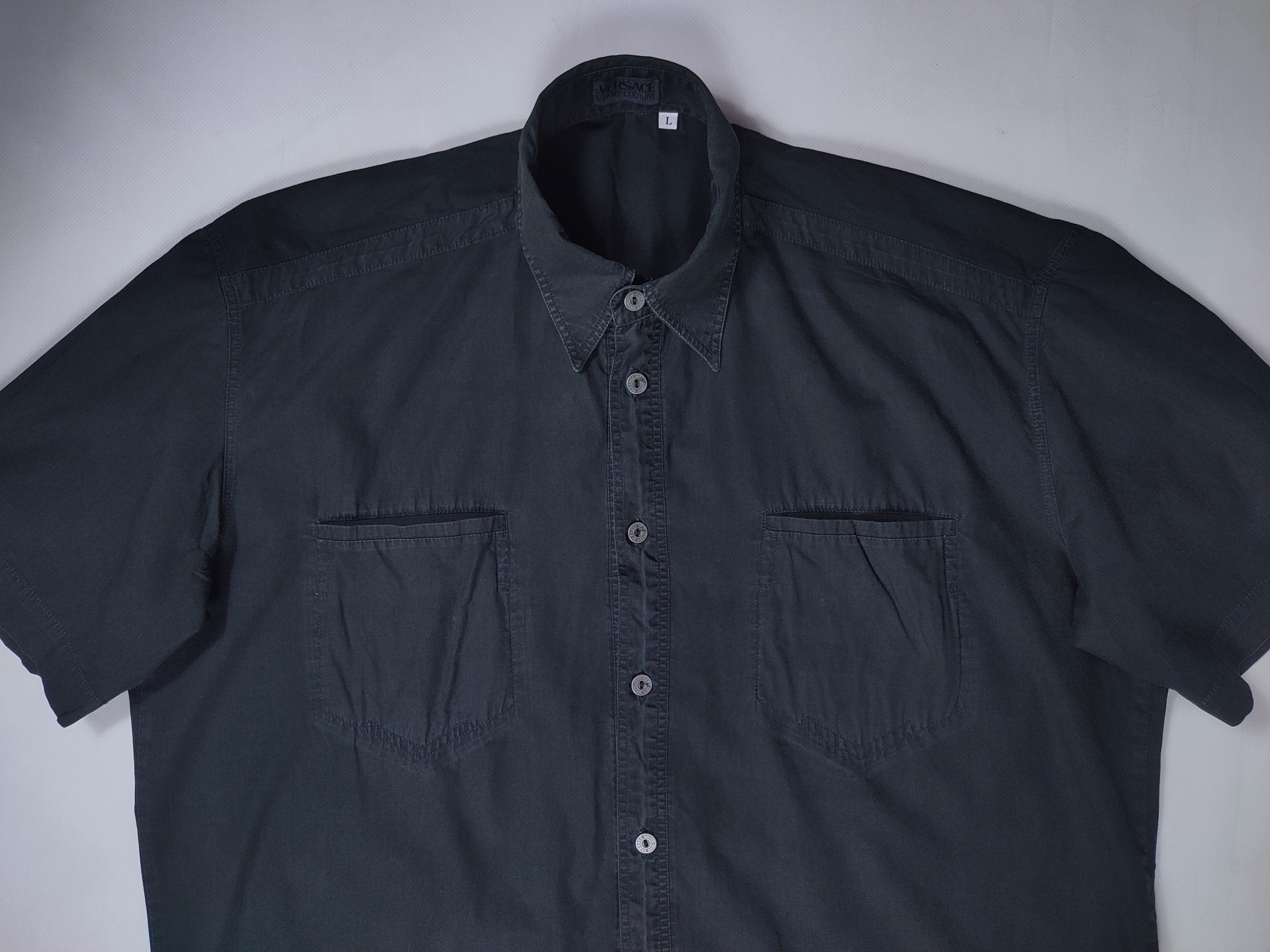 Other Vintage Versace faded metal button shirt Size US L / EU 52-54 / 3 - 7 Thumbnail