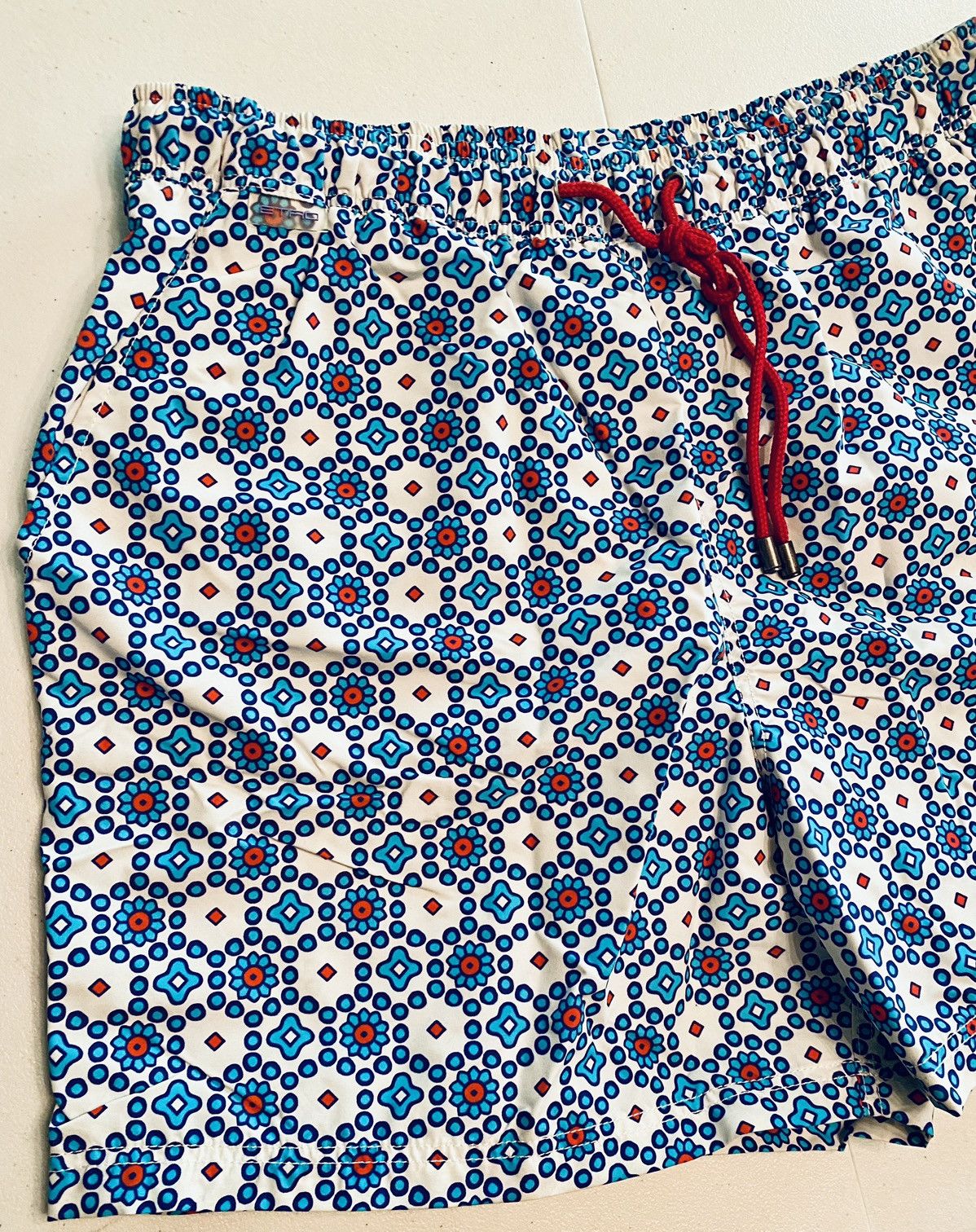 Etro Etro 🇮🇹 Milano Blu Casino Carpet Resort Swim Shorts XXL NWT Size US 39 - 10 Thumbnail