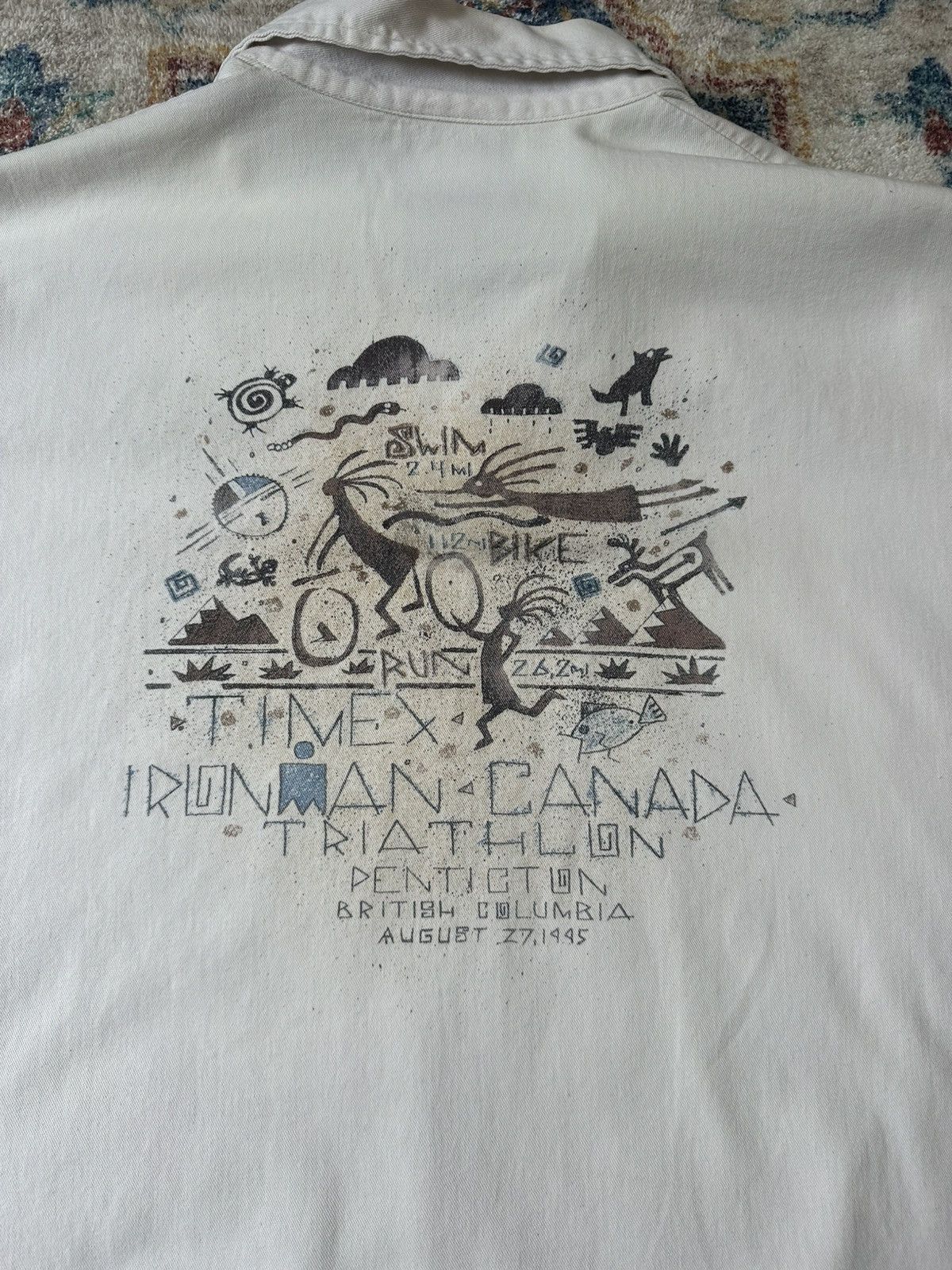Vintage Vintage Penticton Ironman Triathlon Henley Shirt Large Size US L / EU 52-54 / 3 - 4 Thumbnail