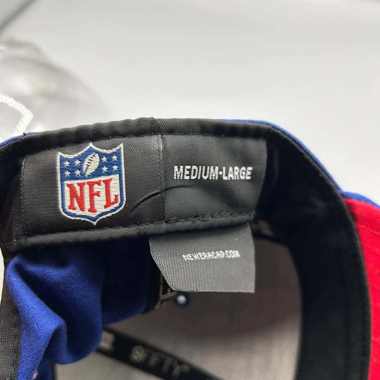 New Era New York Giants Hat Men M-L Blue Red NFL Hat Snap Back Cap Size ONE SIZE - 3 Thumbnail