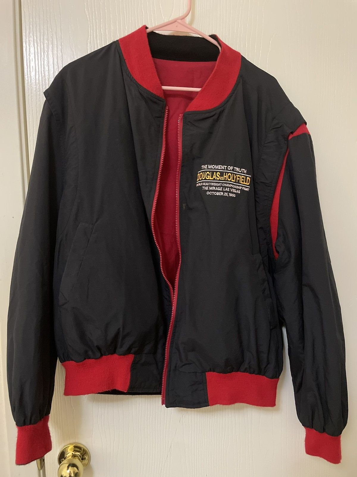 Vintage Vintage 1990 THE MIRAGE BOXING Reversible Bomber Size US L / EU 52-54 / 3 - 2 Thumbnail