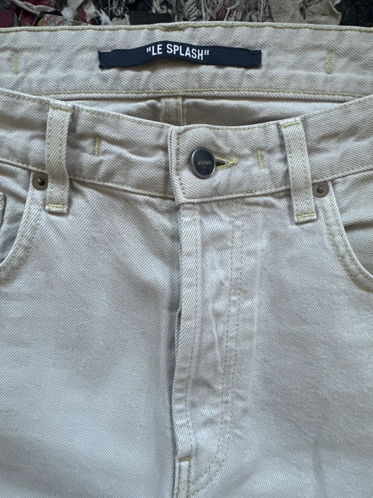 Jacquemus Jacquemus “Le Splash” Beige Jeans $295 RETAIL Size US 31 - 4 Thumbnail