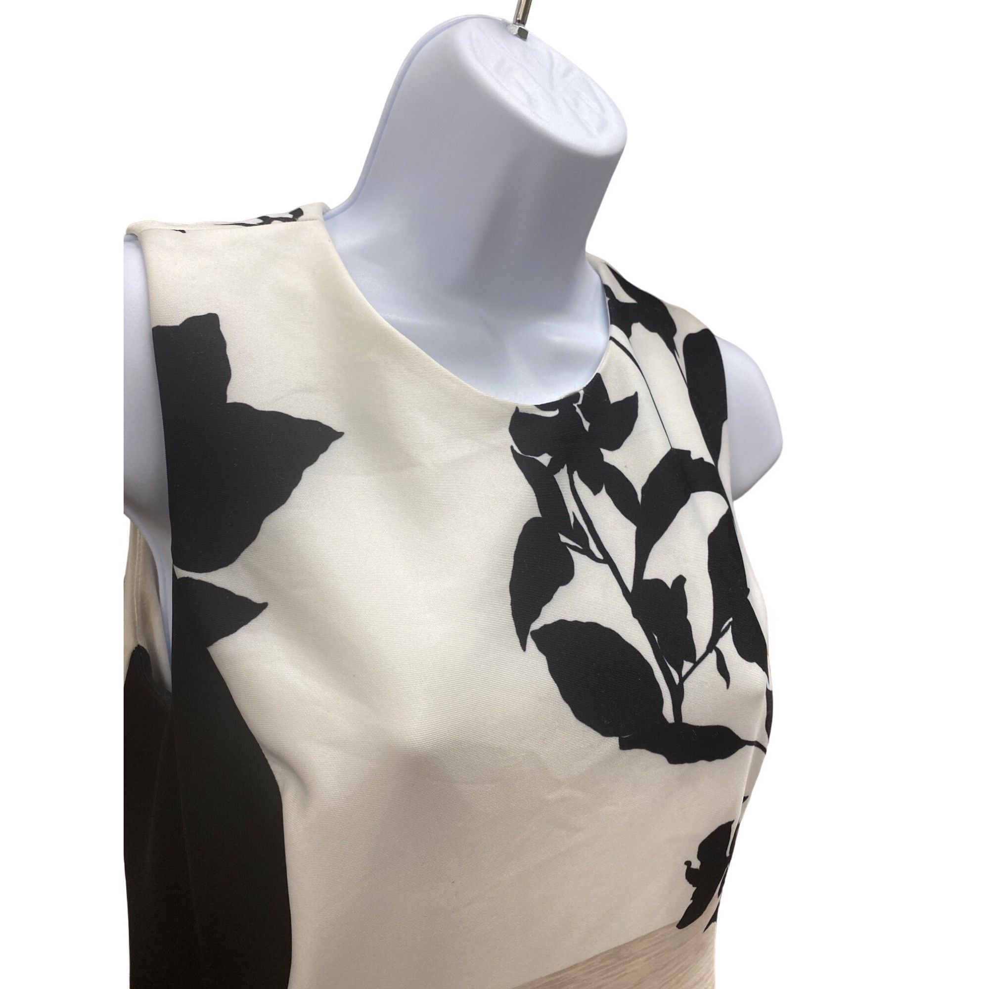 DKNY DKYN Women's Black White Dress Above Knee Sleeveless Size 4 Size S / US 4 / IT 40 - 4 Thumbnail