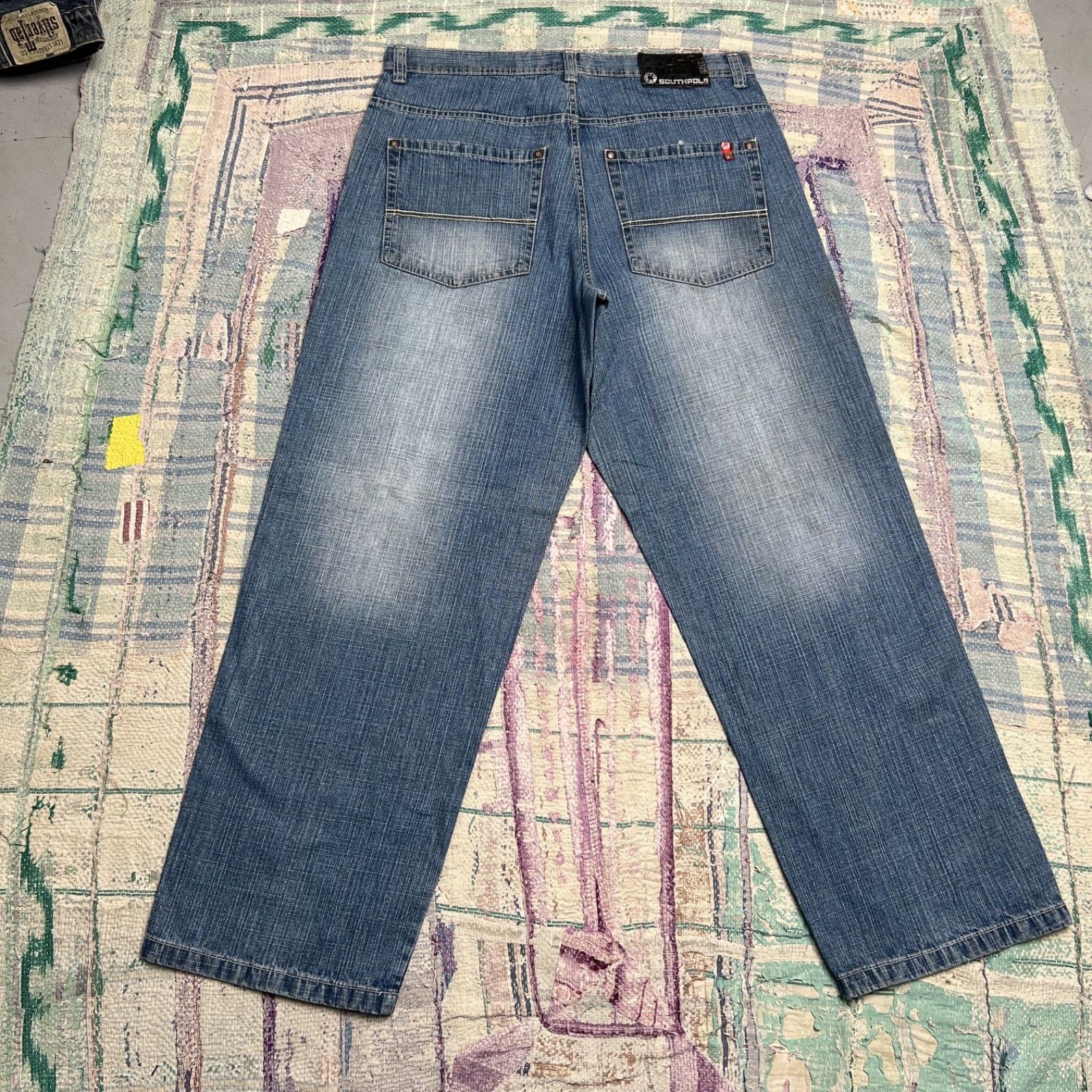JNCO × Southpole × Vintage Southpole Faded Y2K Baggy Jeans Wide
