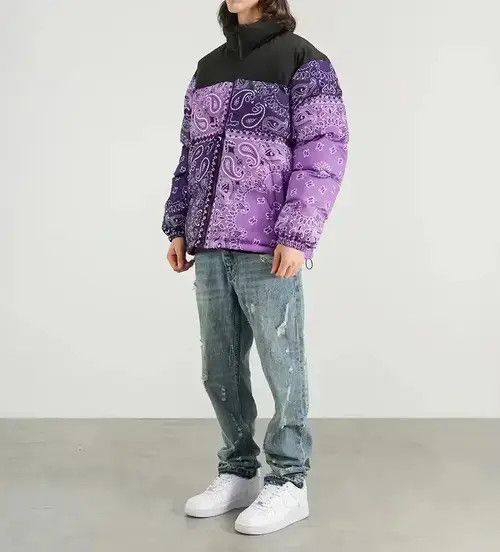 Other Paisley Bandana Purple Padded Jacket Size US L / EU 52-54 / 3 - 2 Thumbnail