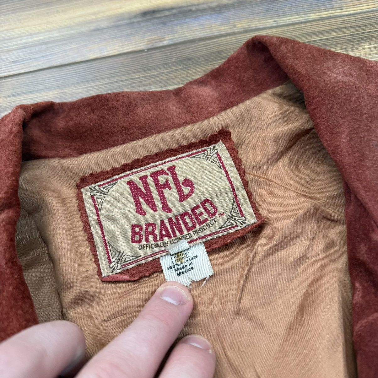 Other Vintage Washington Redskins Aztec Suede Leather NFL Jacket Size US M / EU 48-50 / 2 - 9 Thumbnail