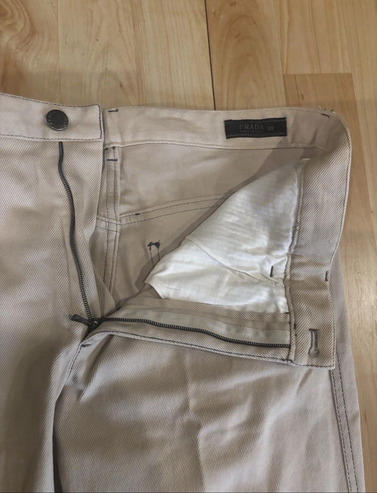 Prada Cream Pants.mp077 Size US 32 / EU 48 - 7 Thumbnail