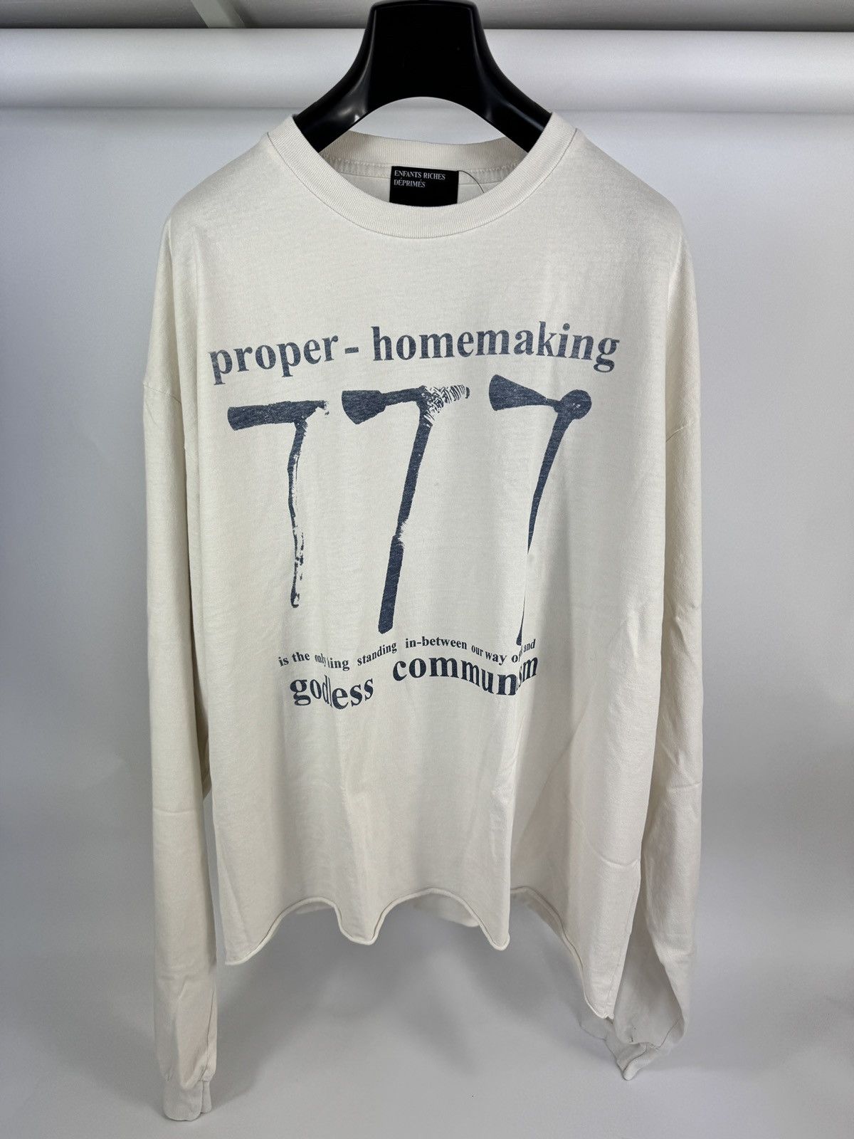 Enfants Riches Deprimes 777 LS T-SHIRT FADED WHITE Size US XL / EU 56 / 4 - 3 Thumbnail