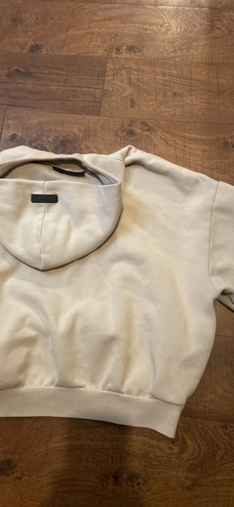 Essentials Fear of God Essentials Beige Bonded Hoodie Size US S / EU 44-46 / 1 - 1 Thumbnail
