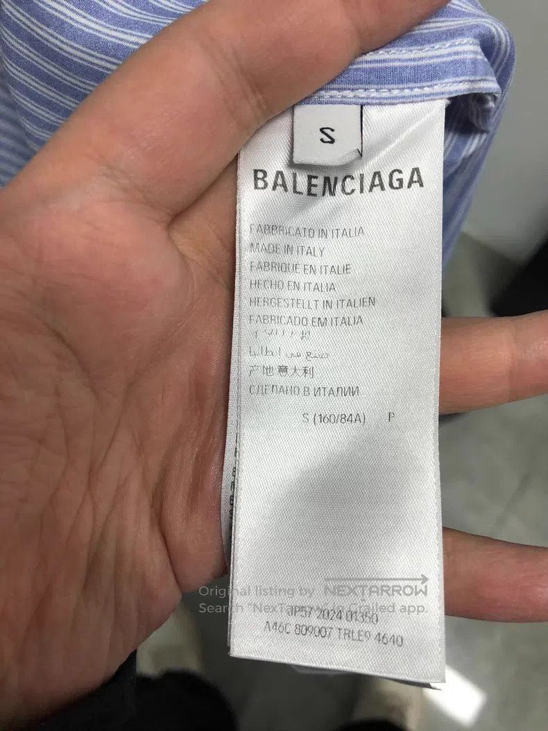 Balenciaga Balenciaga Striped Shirt Size US S / EU 44-46 / 1 - 5 Thumbnail