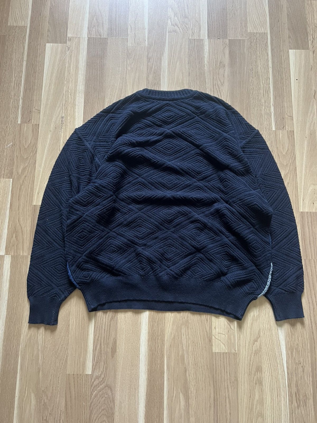 Carlo Colucci × Vintage Carlo Colucci vintage knitted sweater coogi style 90s Size US L / EU 52-54 / 3 - 8 Thumbnail