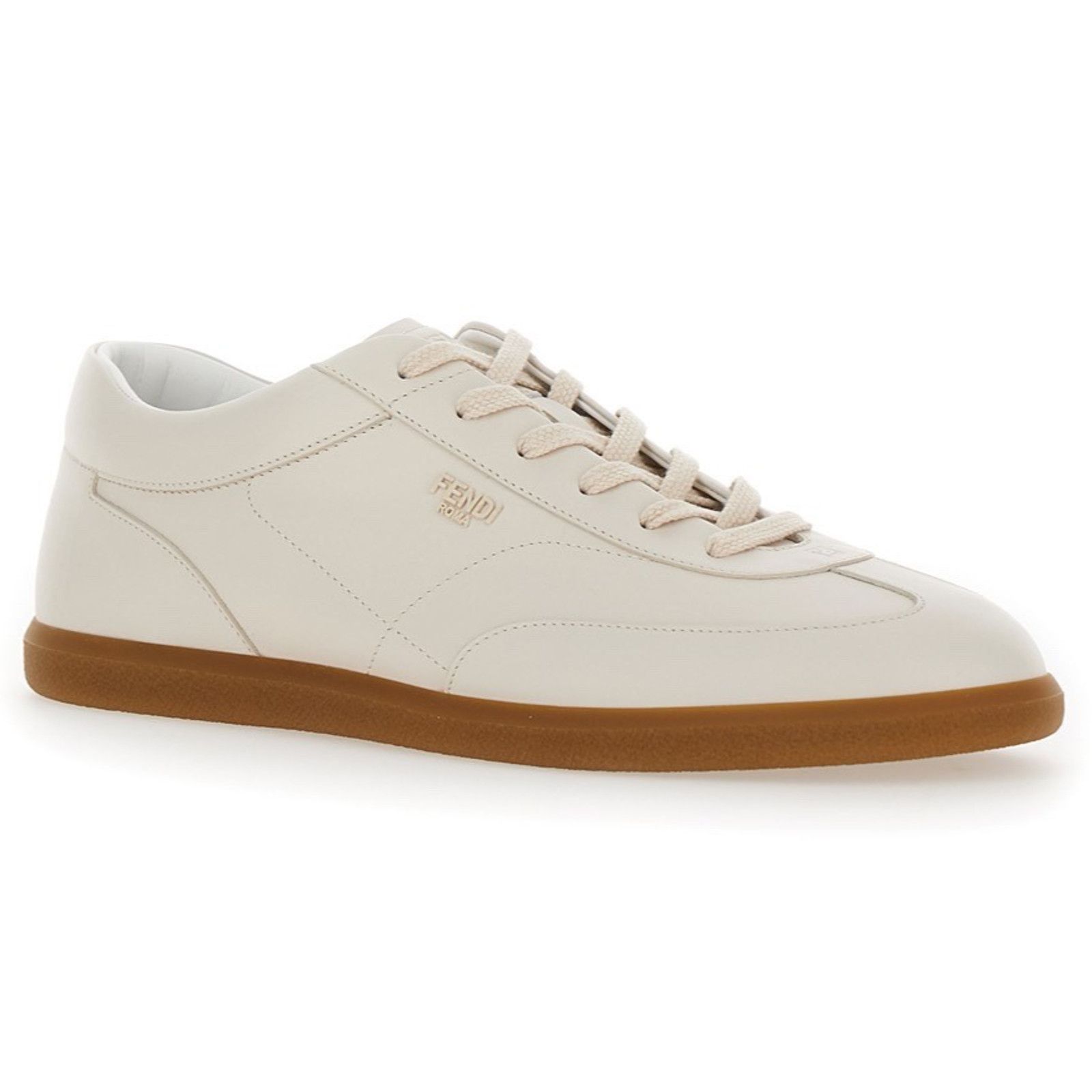 Fendi Fendi Light Bianco Ice White Leather Low Top Sneakers US 12 Size US 12 / EU 45 - 3 Thumbnail