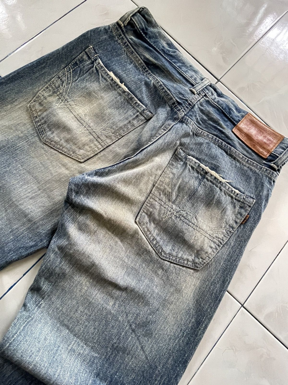 Edwin × Japanese Brand × Vintage Vintage Edwin 505 Z Baggy Loose Selvedge Jeans Rare Size US 30 / EU 46 - 12 Thumbnail