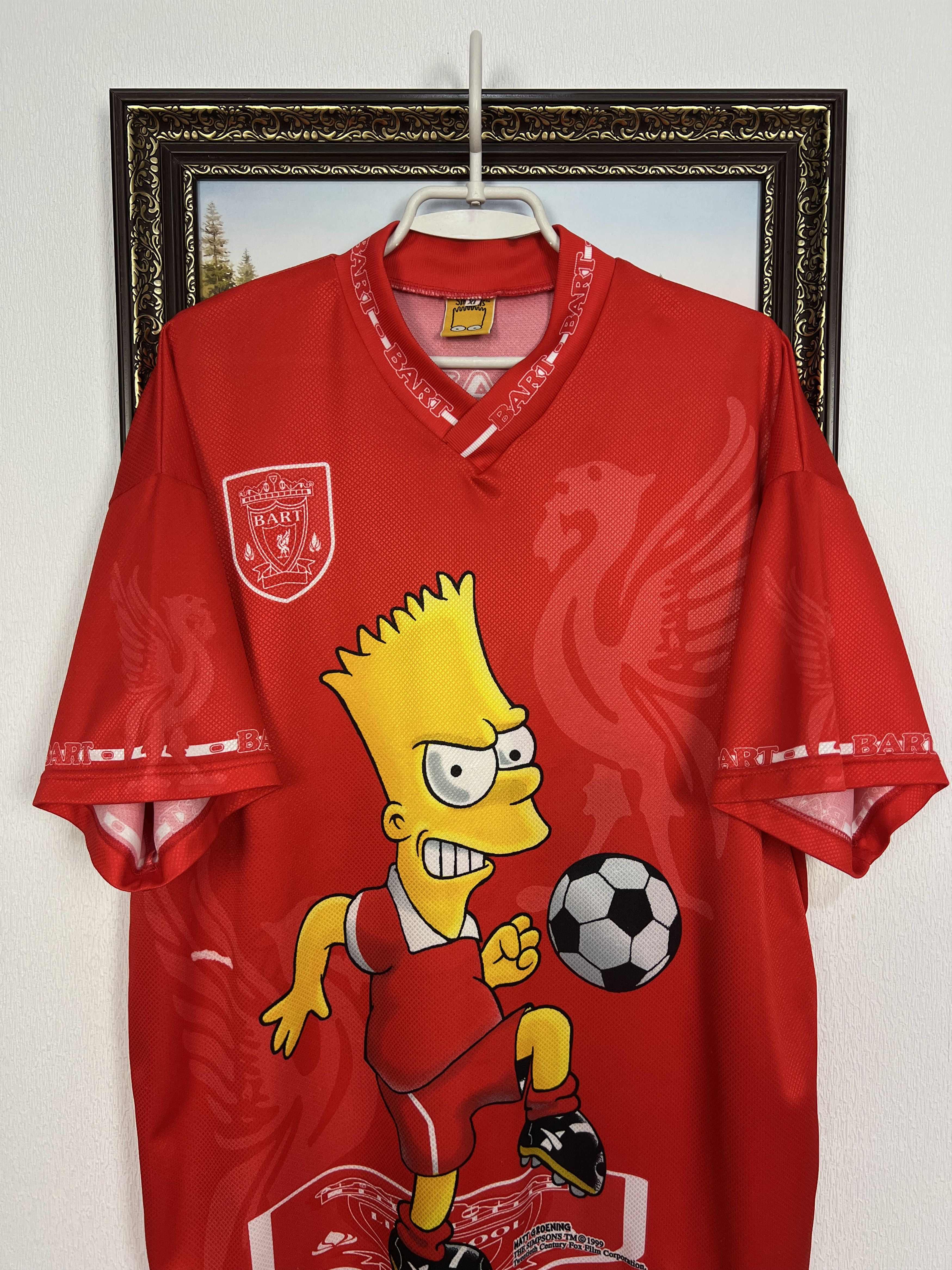 Vintage Bart Simpson Liverpool Shirt Football Jersey Soccer YNWA Size US XL / EU 56 / 4 - 2 Thumbnail