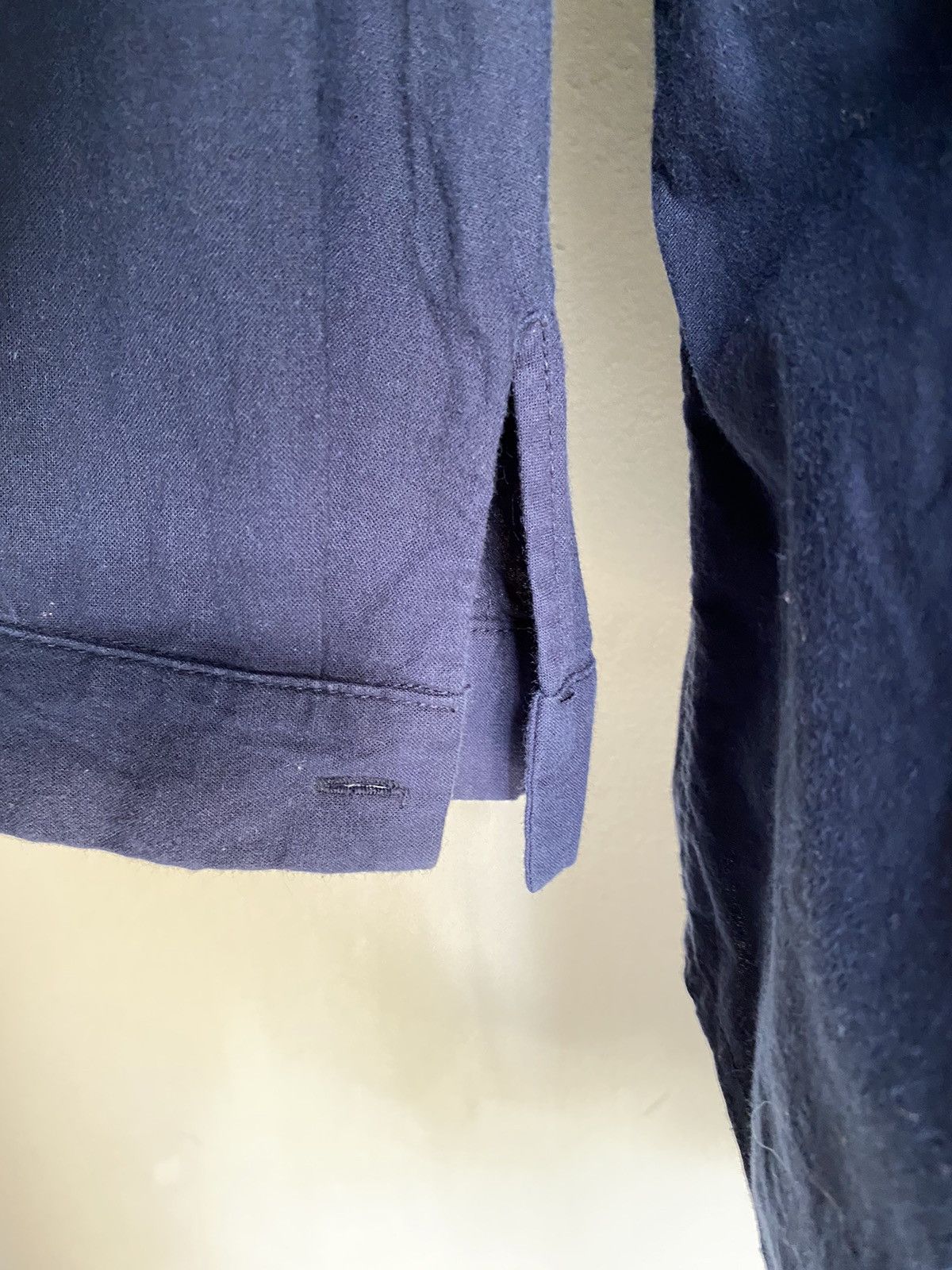 Japanese Brand Sabbatum Dark blue collared shirt Size M / US 6-8 / IT 42-44 - 16 Thumbnail