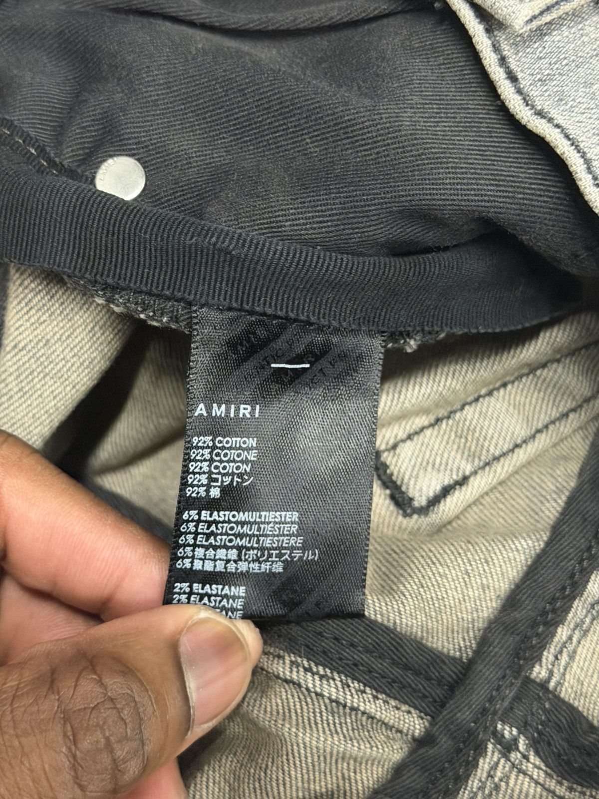 Amiri Amiri Military Stencil Jeans Grey Size US 30 / EU 46 - 6 Thumbnail