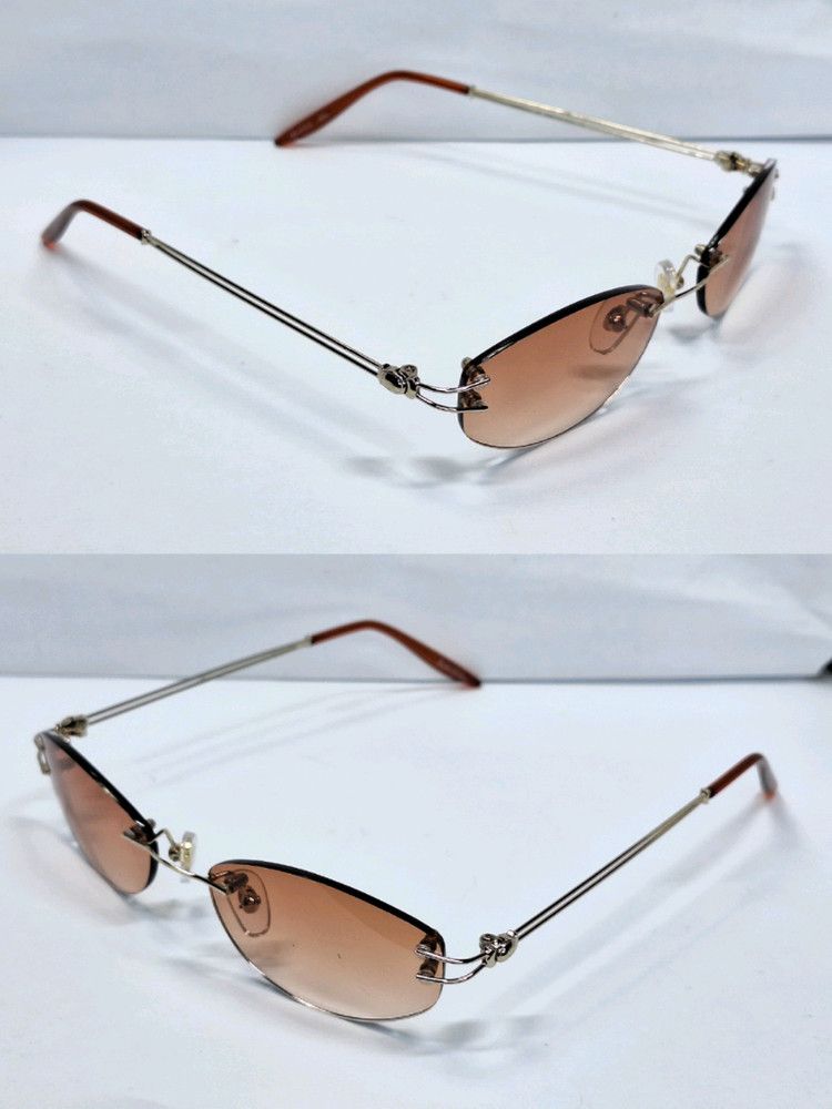 Vintage Nicole St Gilles NS-010-2 Rimless Sunglasses Oval Size ONE SIZE - 2 Thumbnail