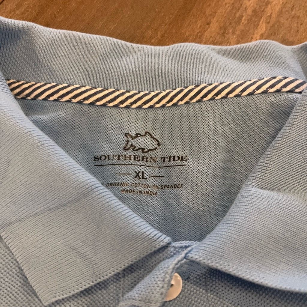 Southern Tide Southern Tide Blue Casual Polo Shirt Men XL Bin N-42 Size US XL / EU 56 / 4 - 3 Thumbnail