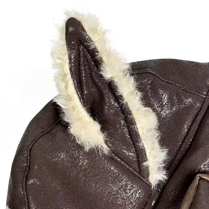Other Pilot Hat with Ear Flaps / Cotton & Wool / Men & Women Size ONE SIZE - 4 Thumbnail