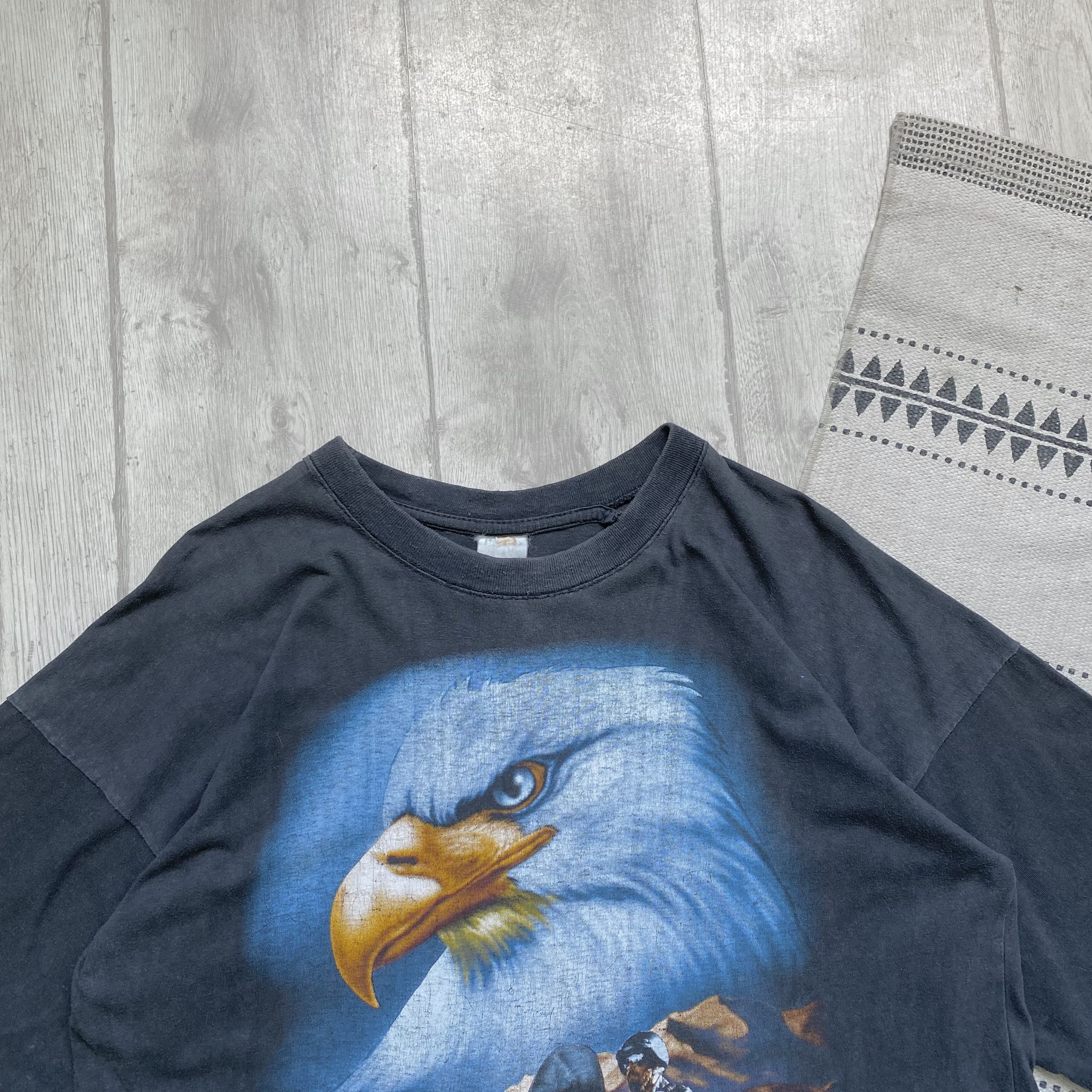 Harley Davidson 🦅 Vintage 90s USA Eagle Biker tee Harley Davidson vibe Size US M / EU 48-50 / 2 - 2 Thumbnail