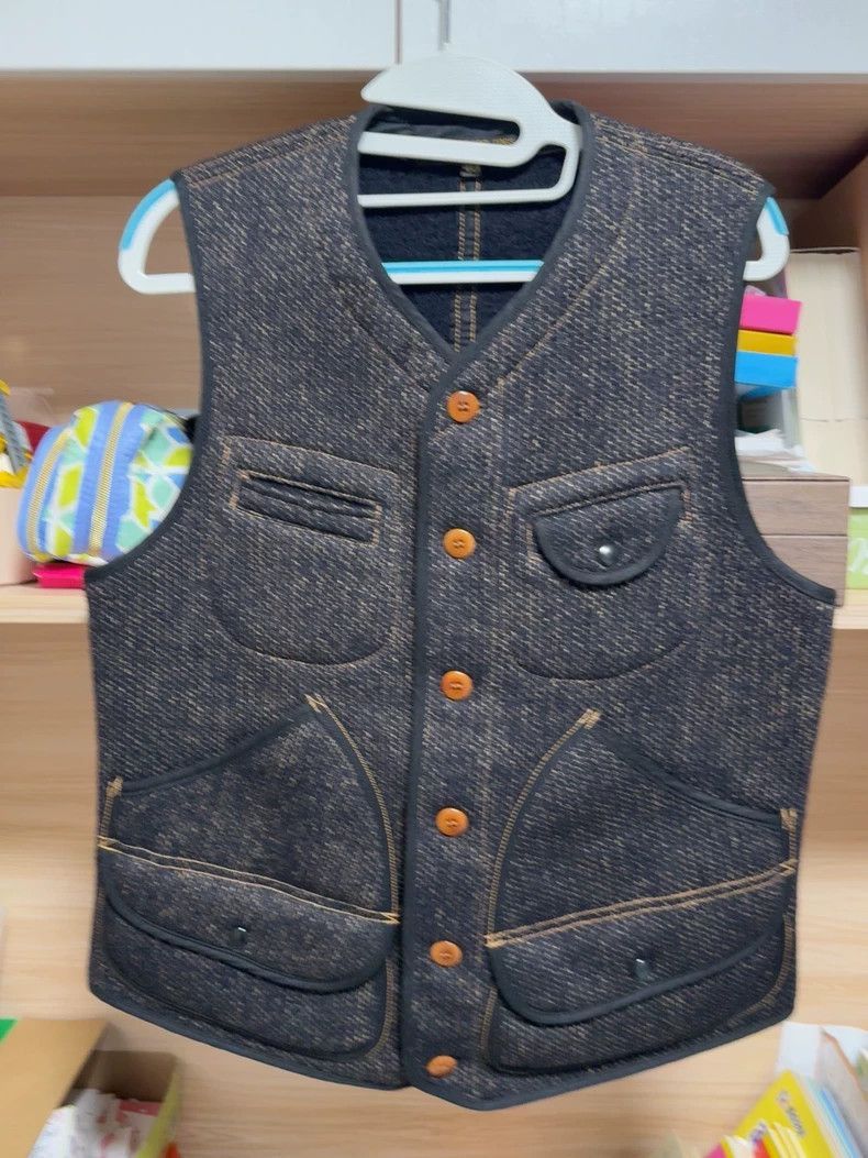Freewheelers Freewheelers Freewheelers Yellow button wool vest Size US M / EU 48-50 / 2 - 1 Thumbnail