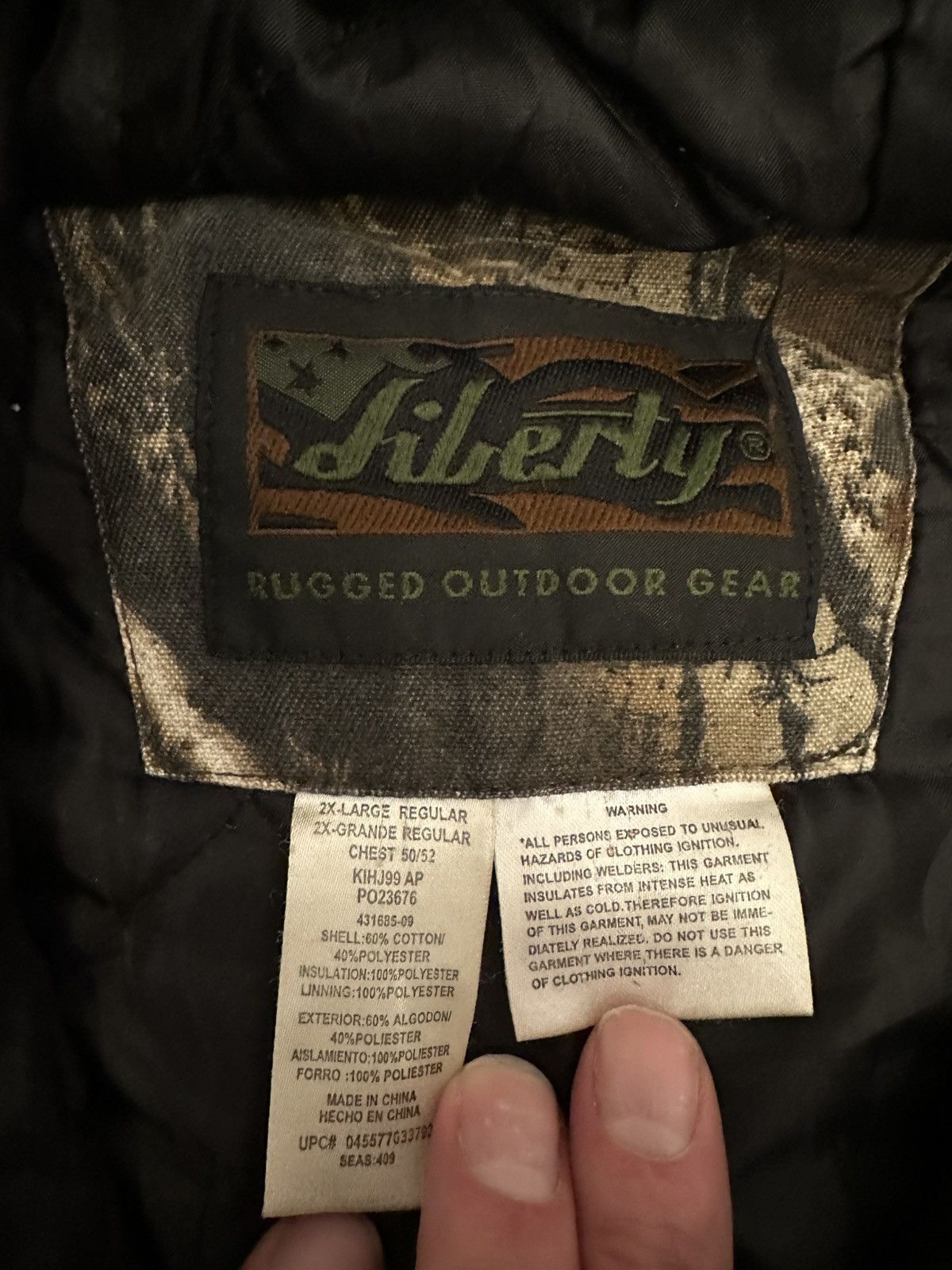 Liberty Liberty Men’s Camo Realtree Quilted Jacket-2XL Size US XXL / EU 58 / 5 - 5 Thumbnail